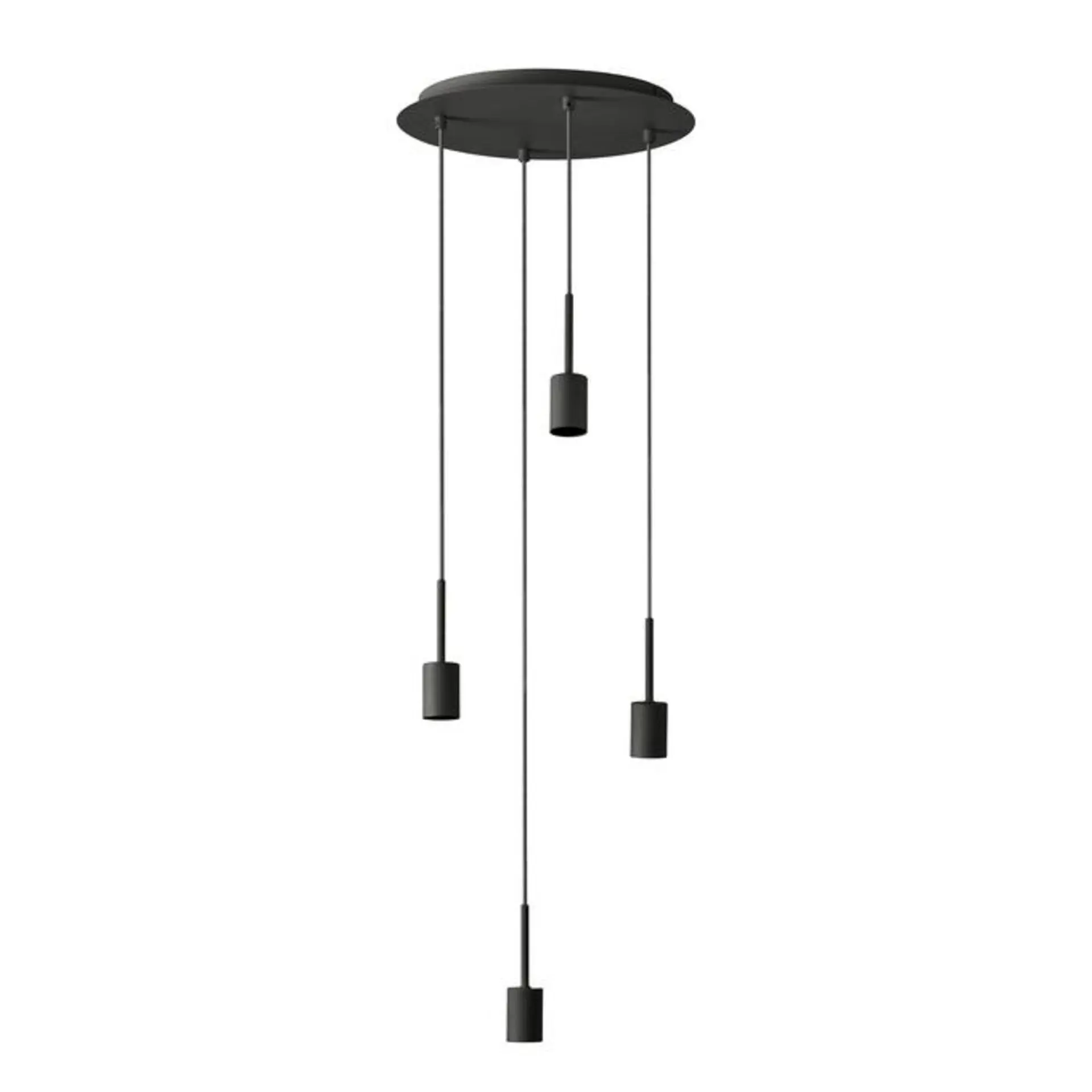 LEDVANCE závěsné svítidlo Decor Pendant Needle Plate 4xE27 220-240 V tmavě šedé