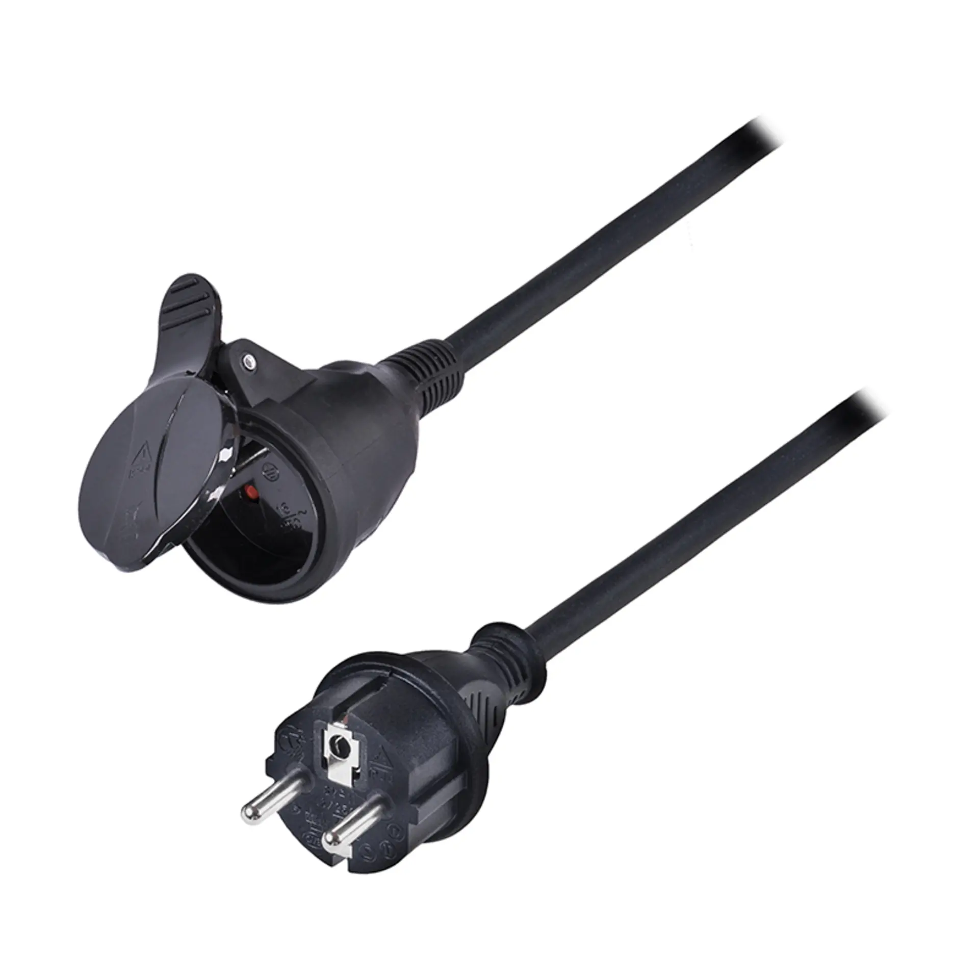 Solight prodlužovací přívod 10m, 1 zásuvka IP44, 3 x 2.5mm2, kabel guma-neopren H07RN-F PS35
