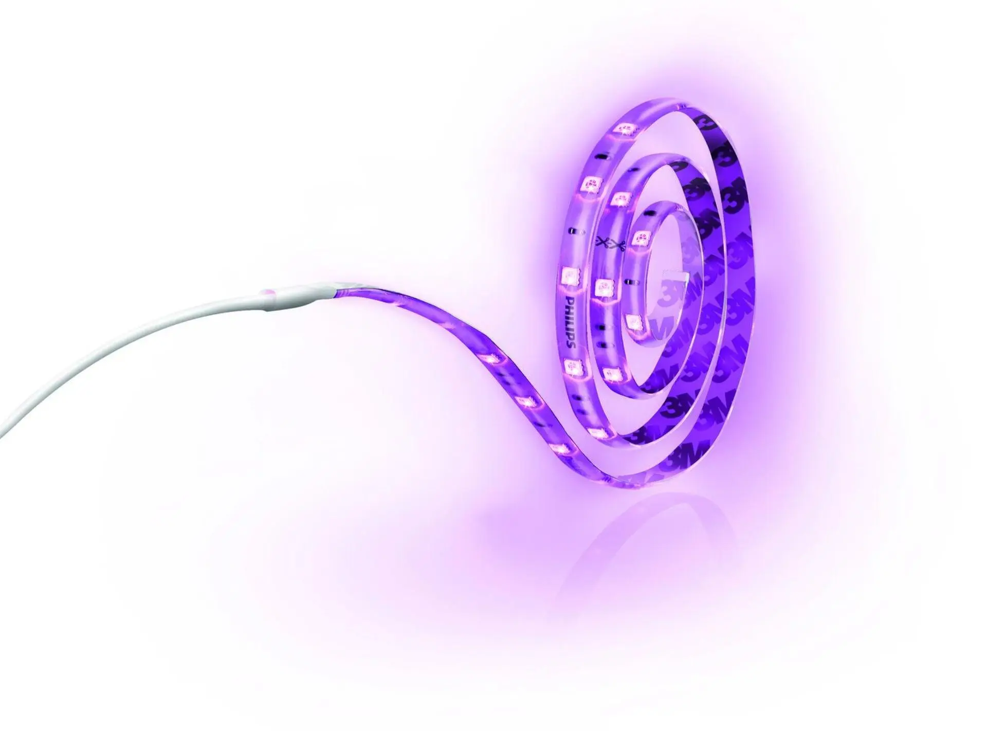 Philips 70101/31/P6 Lightstrip LED pásek 2m 1x8W 180lm RGB krokové stmívání IP20, transparentní