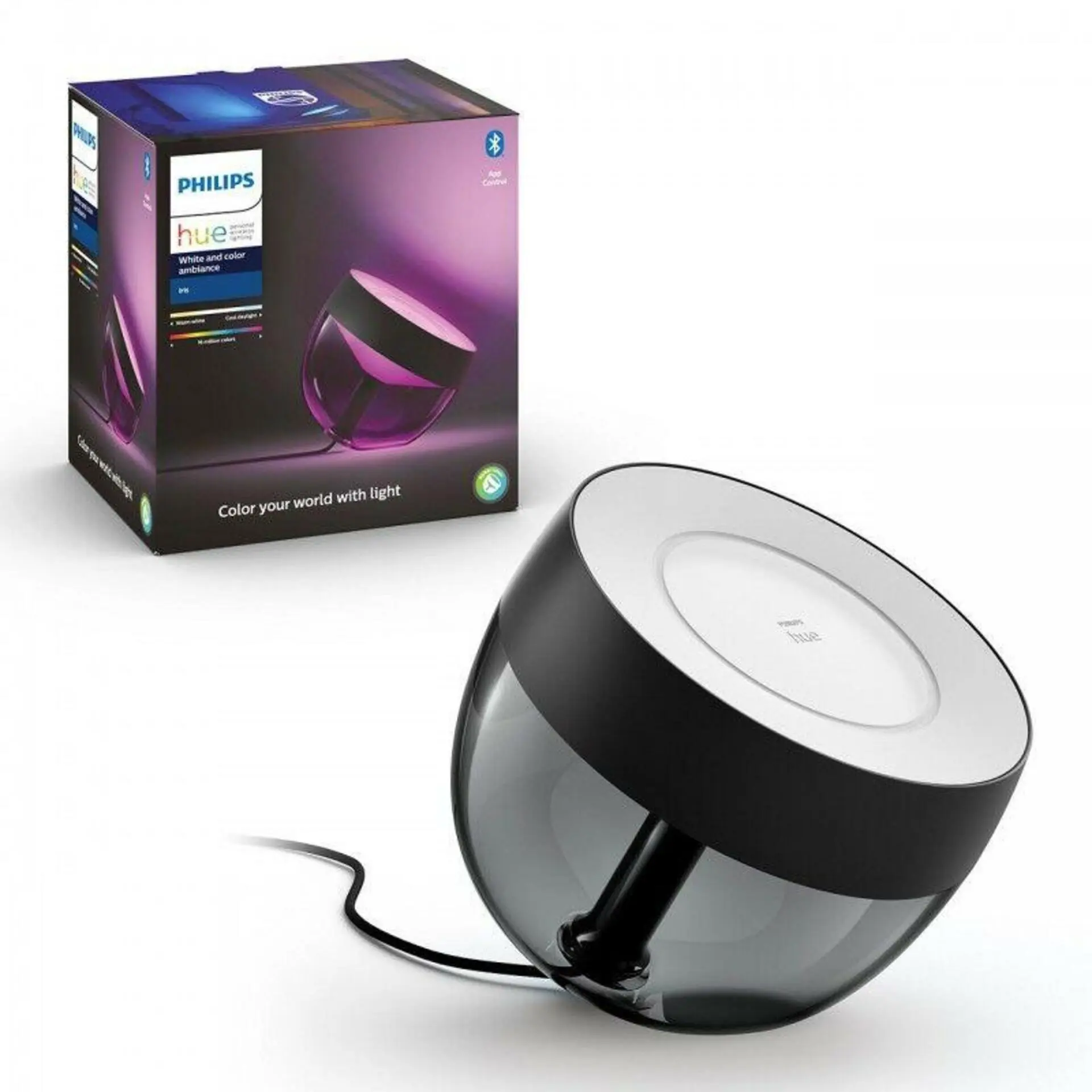 Philips Hue Iris - Chytré stolní LED svítidlo, černá 929002376201