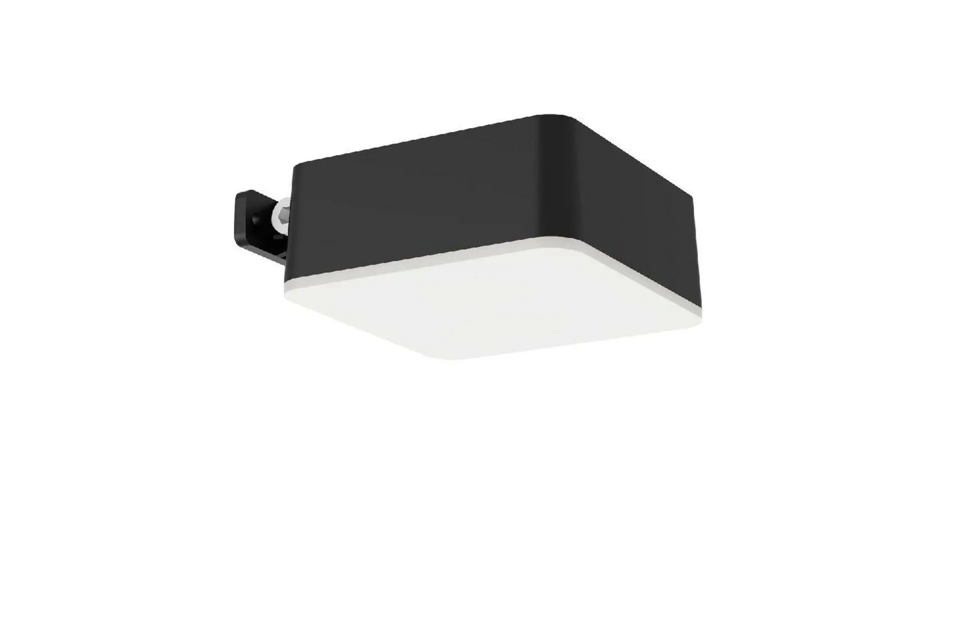 Philips Vynce solární venkovní nástěnné LED svítidlo 1,5W 200lm 2700K IP44, černé hranaté