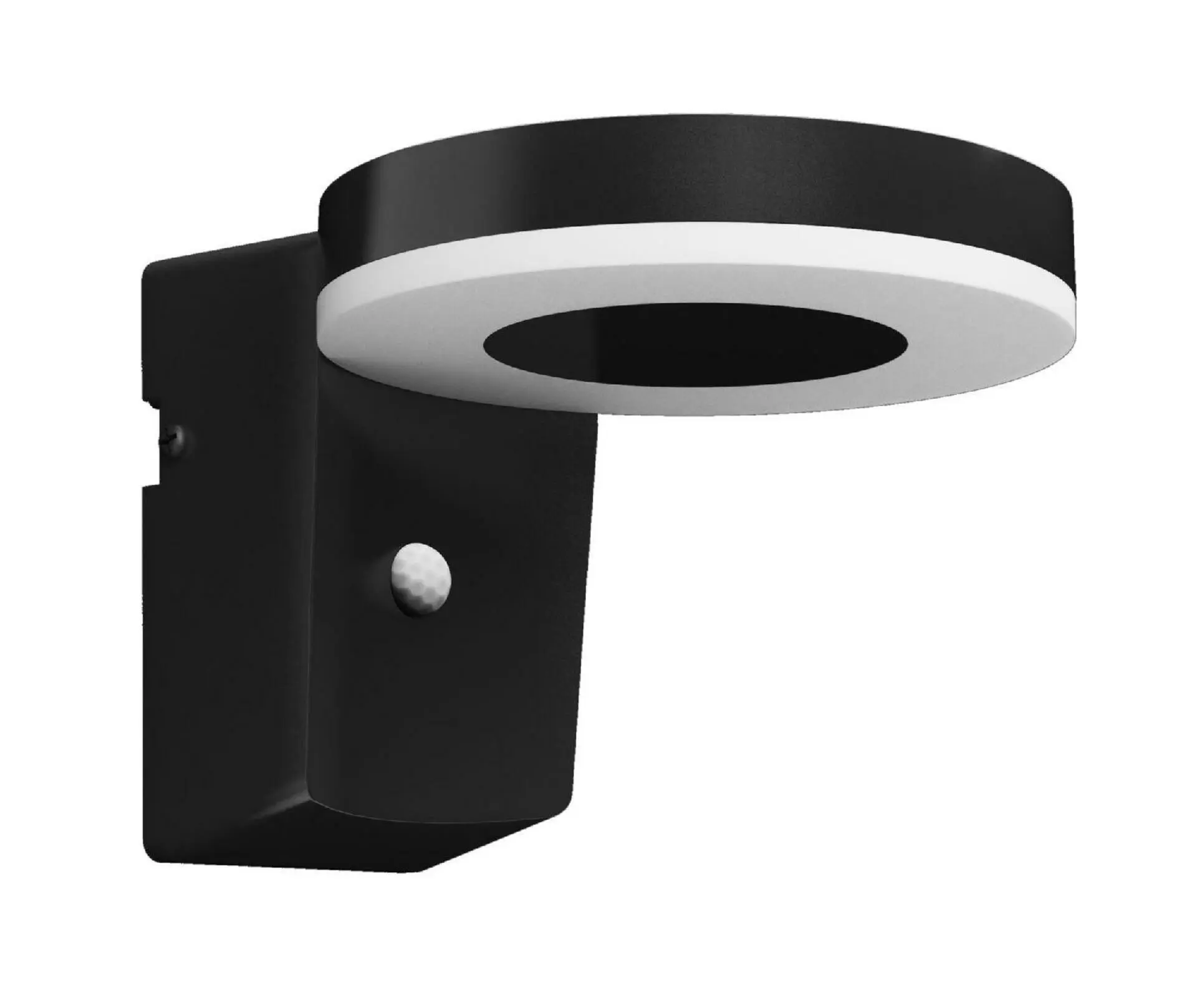 Philips Zonal UltraEfficial solární venkovní nástěnné LED svítidlo s čidlem 1,3W 250lm 3000K IP44, černé kulaté
