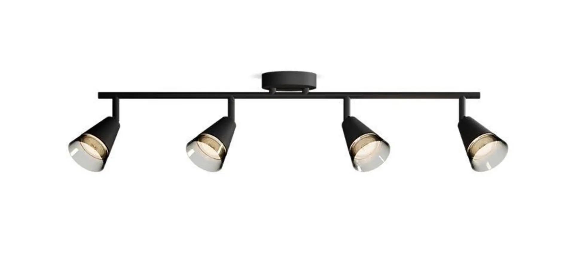 Philips Cleft bodové svítidlo 4x GU10 5W bez zdroje 69,5cm IP20, černé