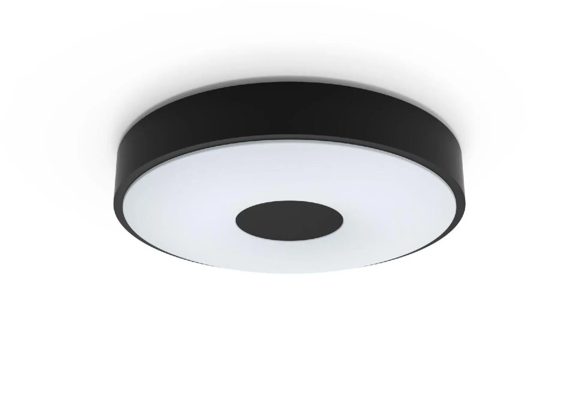 Philips Coiner stropní svítidlo LED 24W 2800lm 4000K SceneSwitch CRI80 38cm kulaté IP20, černé