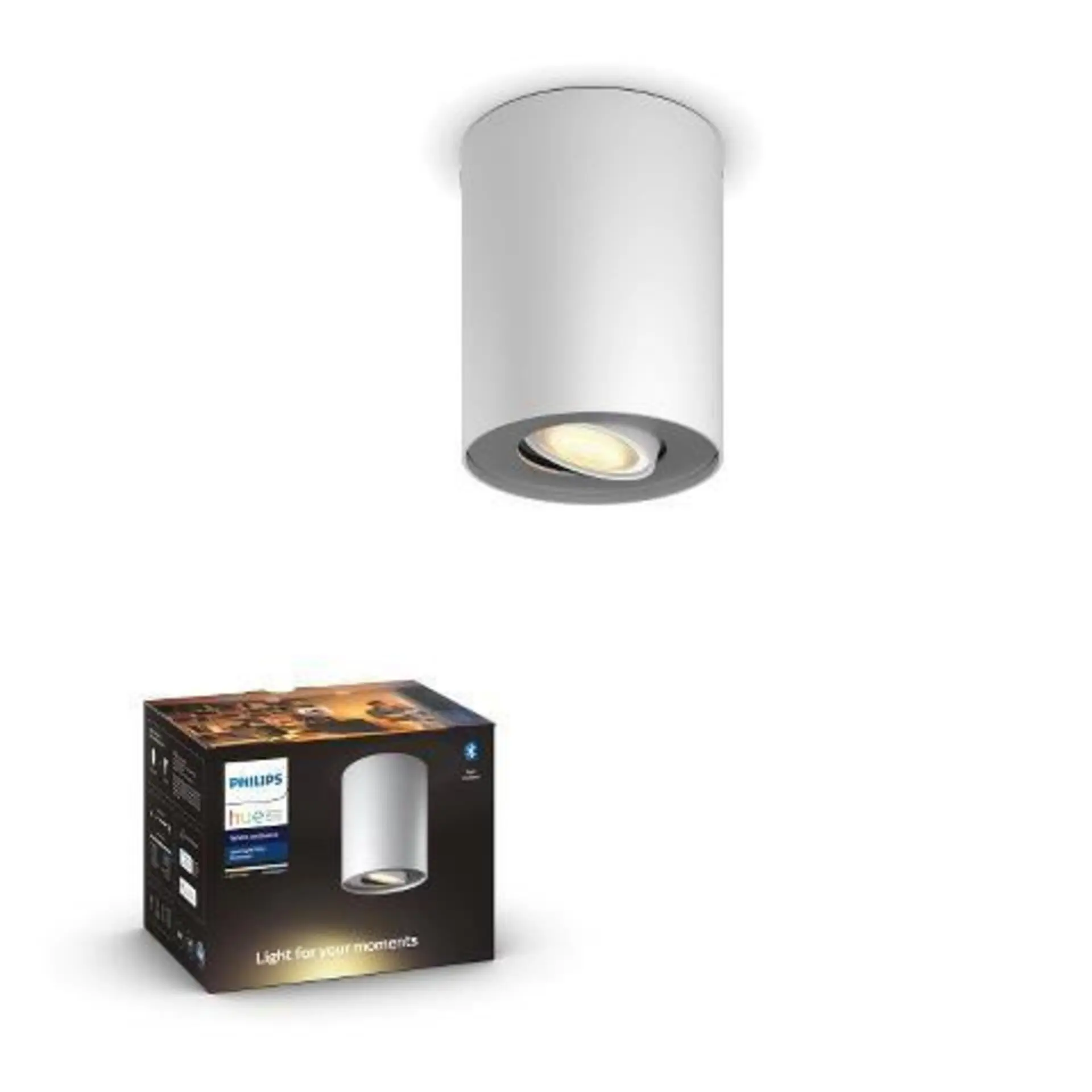 Philips Hue WA Pillar bodové LED svítidlo GU10 1x5W 350lm 2200-6500K IP20 bílá