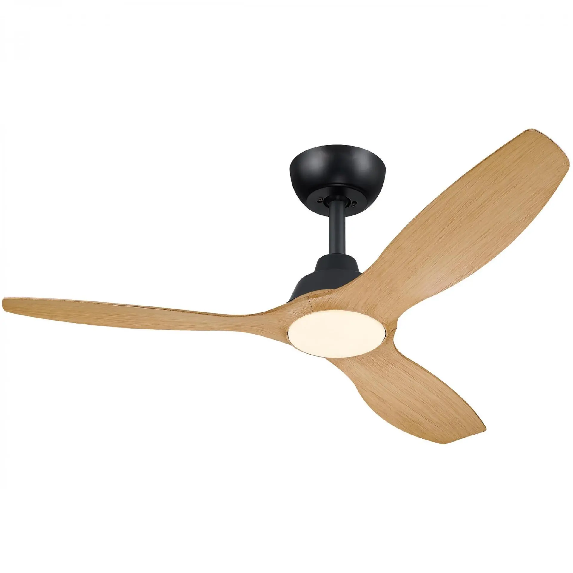 Philips Olas stropní ventilátor a svítidlo 32W+24W 3000/4300/6500K 132cm černá a dřevo
