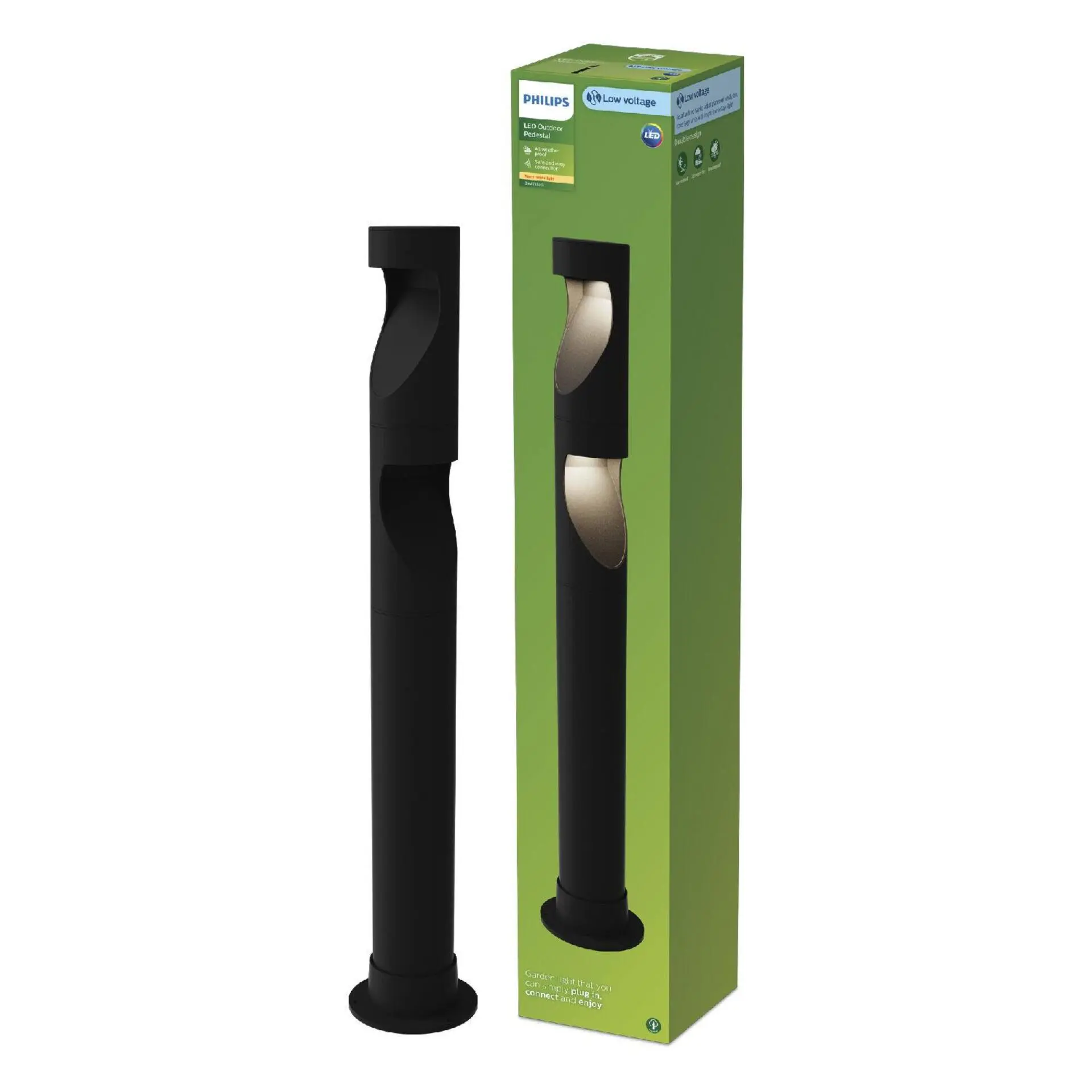 Philips Desi GardenLink venkovní sloupkové LED svítidlo Low Voltage 1,5W 180lm 2700K 24V IP44 70cm, černé