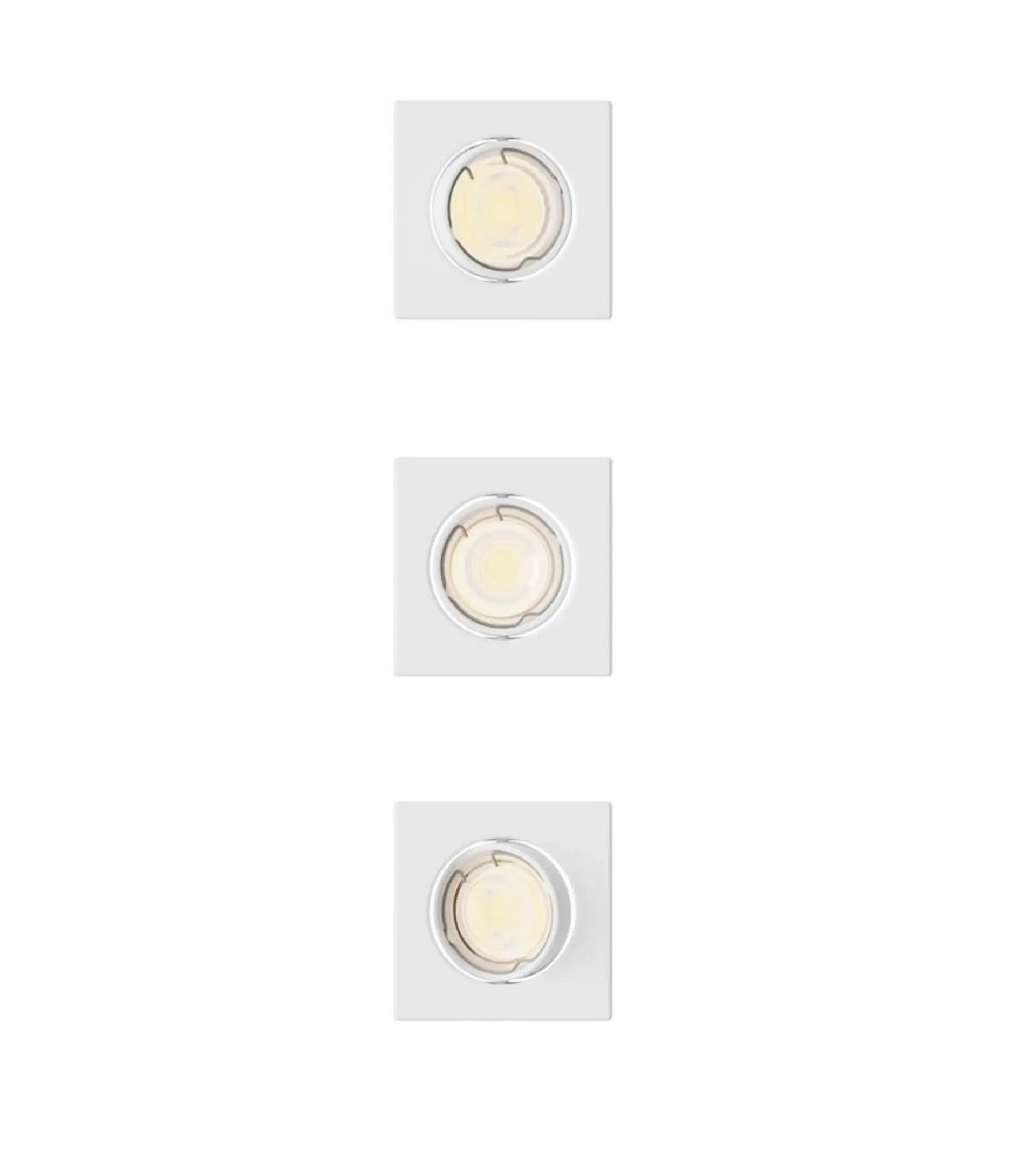 Philips Peridot Rec Kit Sq zapuštěné svítidlo hranaté 7W, AC 220-240, IP20, (3 ks), bílá