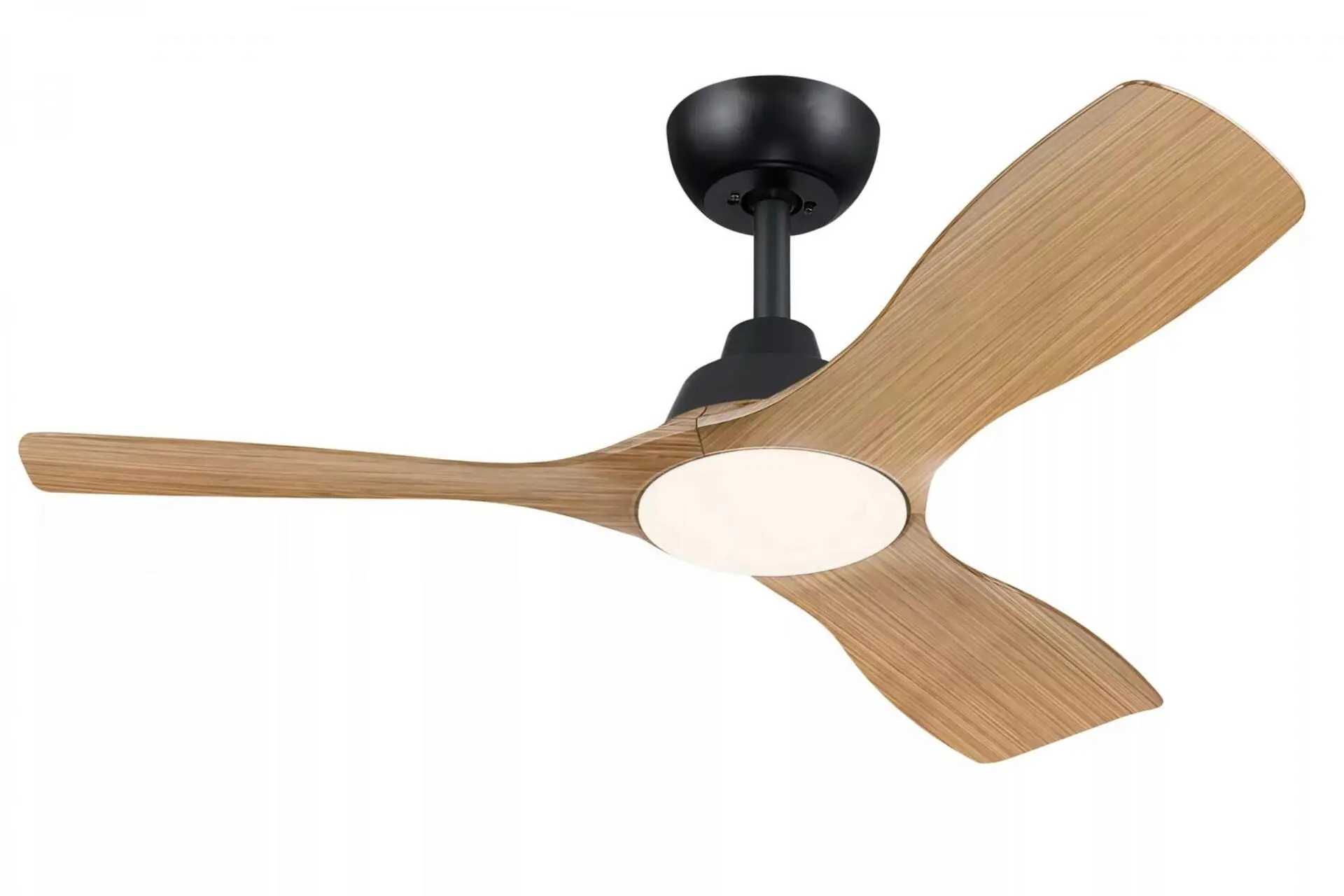 Philips Olas stropní ventilátor a svítidlo 30W+24W 3000/4300/6500K 106cm černá a dřevo