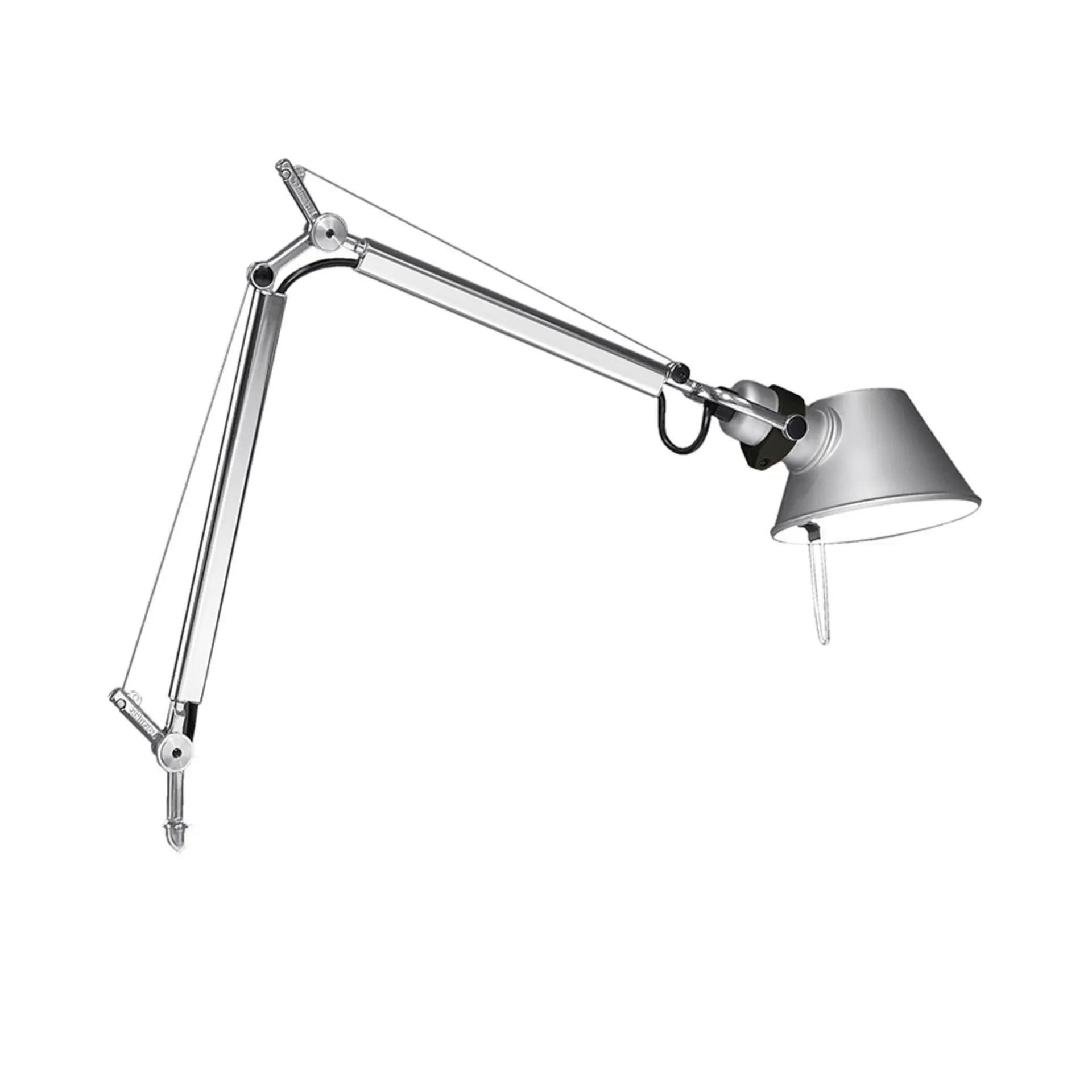 Artemide stolní/nástěnná/stojací LED lampa Tolomeo Micro 7 W 2700K stmívatelná hliník bez podstavce