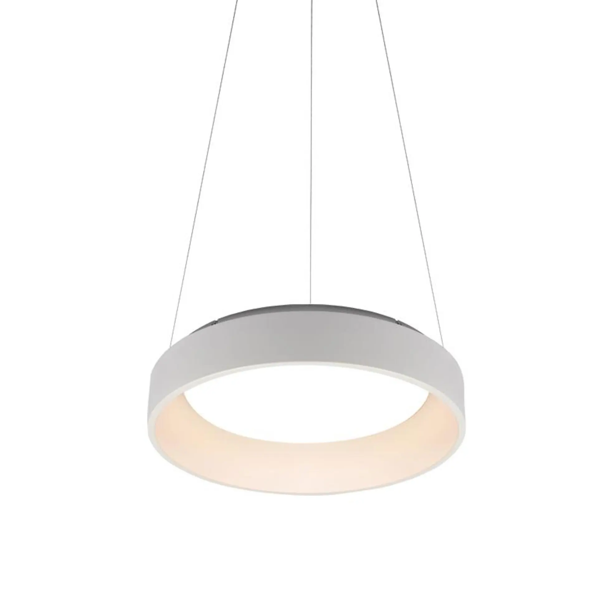 ACA Lighting závěsné svítidlo LED 48W CCT 5350lm APOLLO bílý kov BR81LEDP60WHCCT