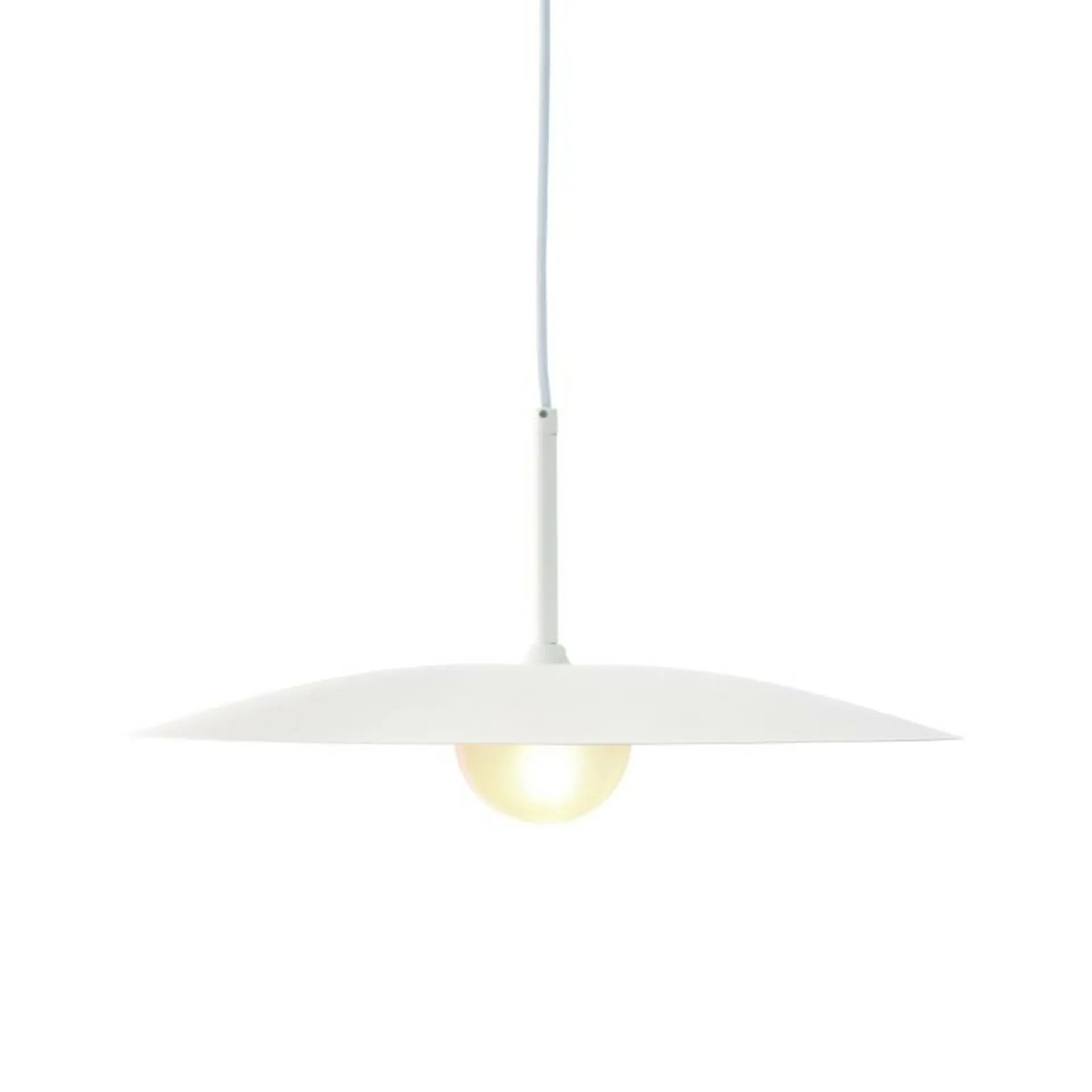 ACA Lighting závěsné svítidlo 1xG9 AFINAR bílá kov + matné sklo D40X120CM OD94451PW
