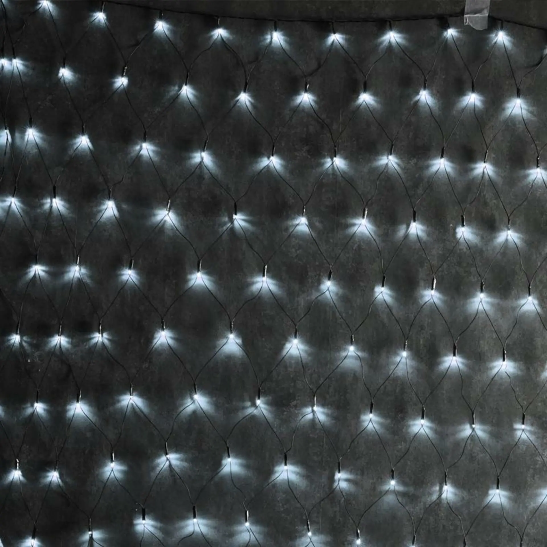 ACA Lighting 240 LED síť s efekty, CW, 220-240V, IP44, 200x150cm, zelený kabel X08240214