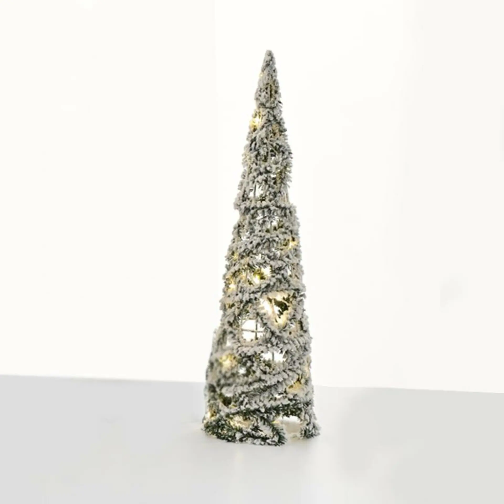 ACA Lighting zelený jehličnatý kuželový strom 35 mini WW LED na baterie 3xAA, IP20 pr.20.5x80cm X114011313