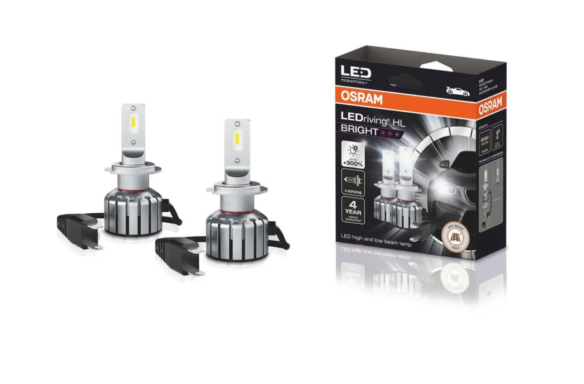 Ledriving Hl Bright H7/H18 12V 19W OSRAM 64210DWBRT-2HFB 64210DWBRT-2HFB