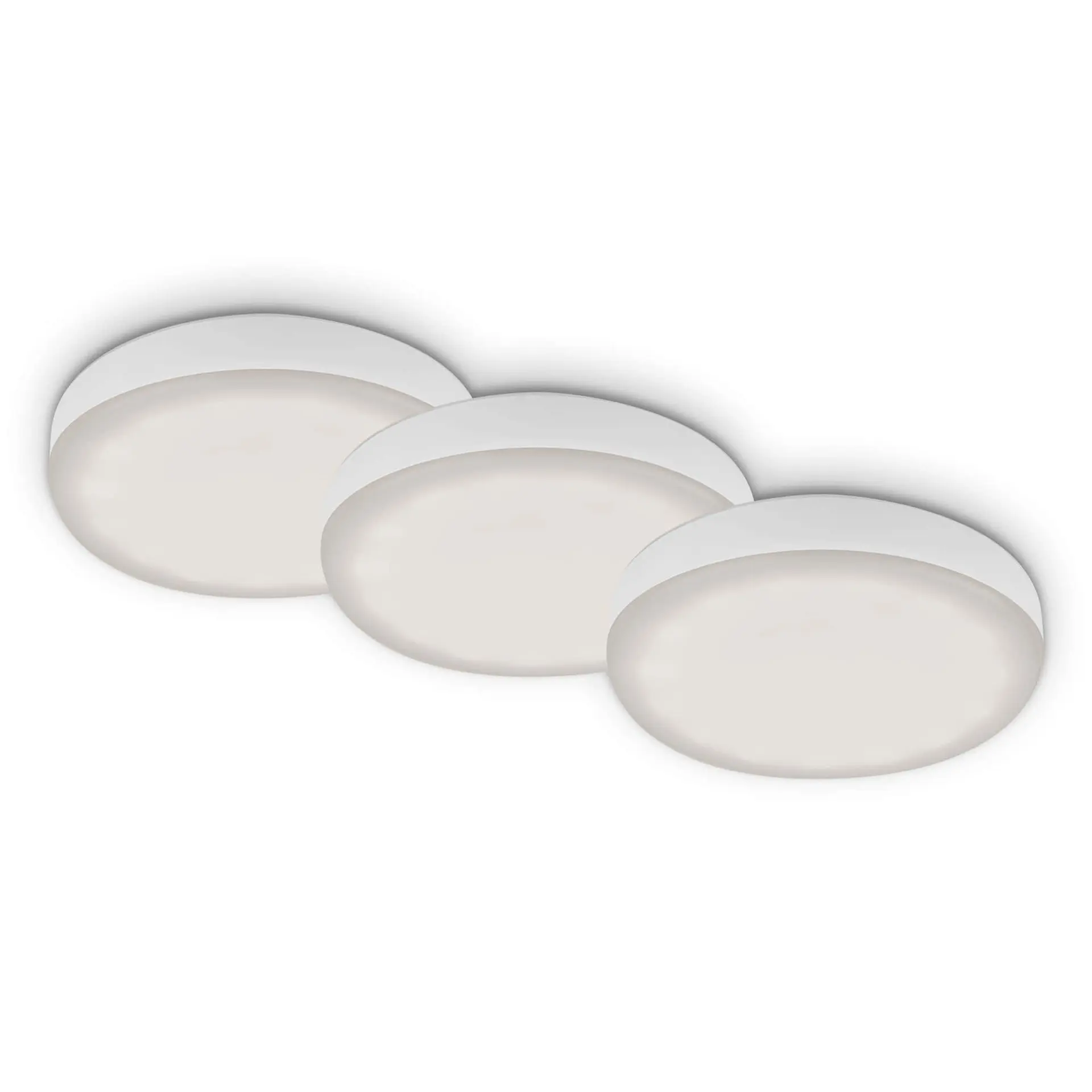 BRI 7061-436 3ks sada LED vestavné svítidlo, pr. 7,5 cm, 3 W, 350 lm, bílé - BRILONER