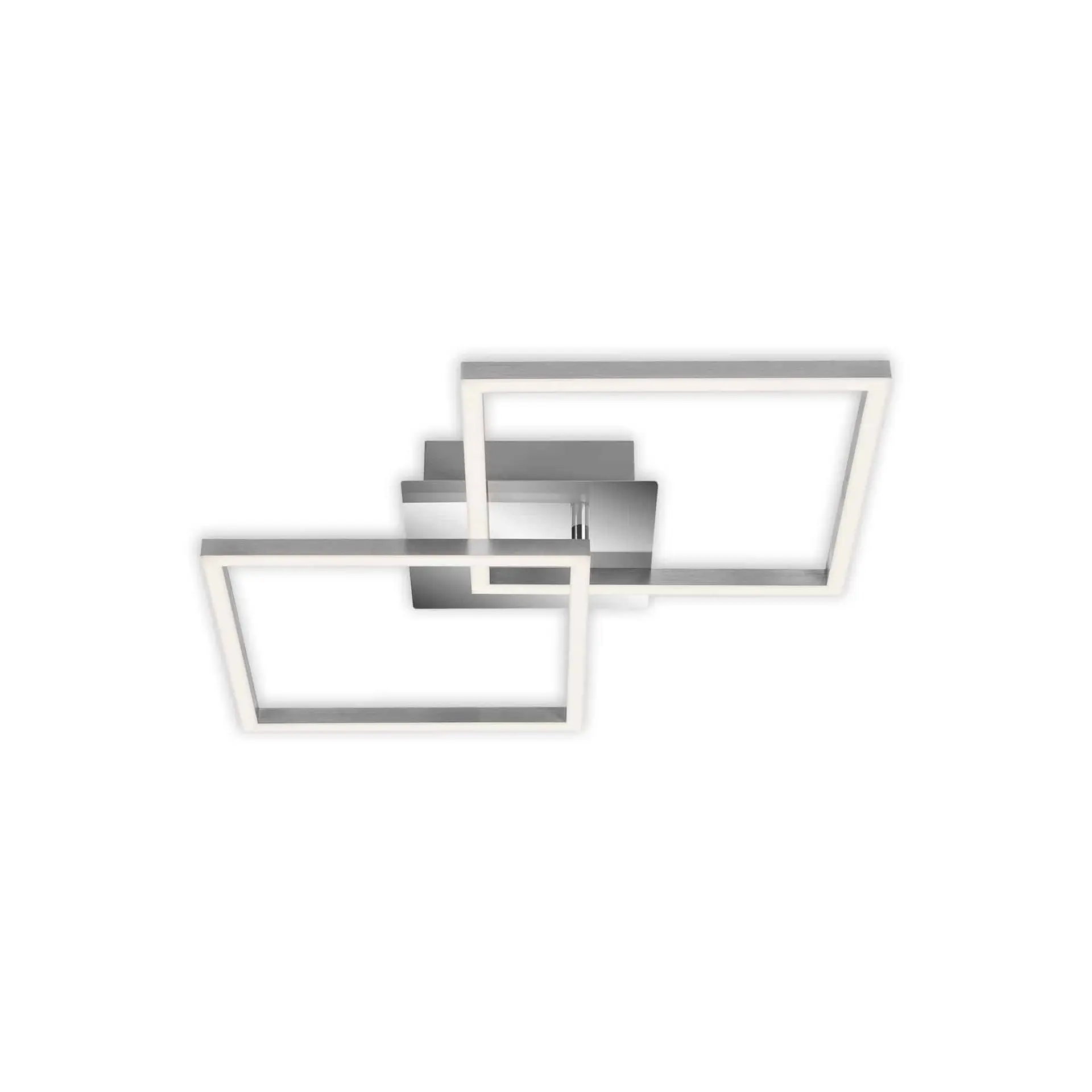BRILONER LED stropní svítidlo, 62 cm, 2300 lm, 22 W, hliník-chrom BRILO 3210-018