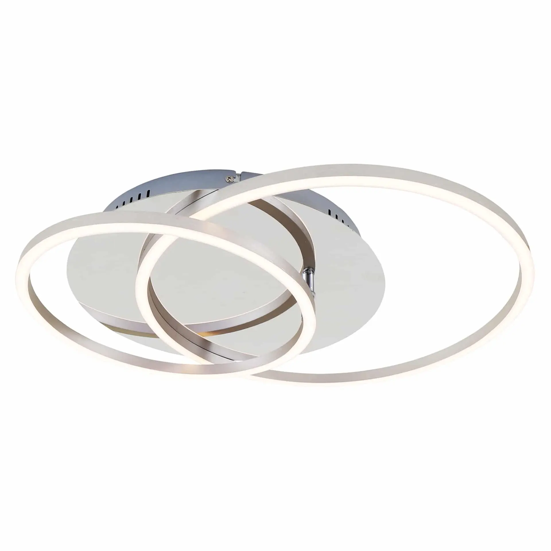 BRILONER LED stropní svítidlo, 51,5 cm, 4100 lm, 36 W, hliník-chrom BRILO 3228-018