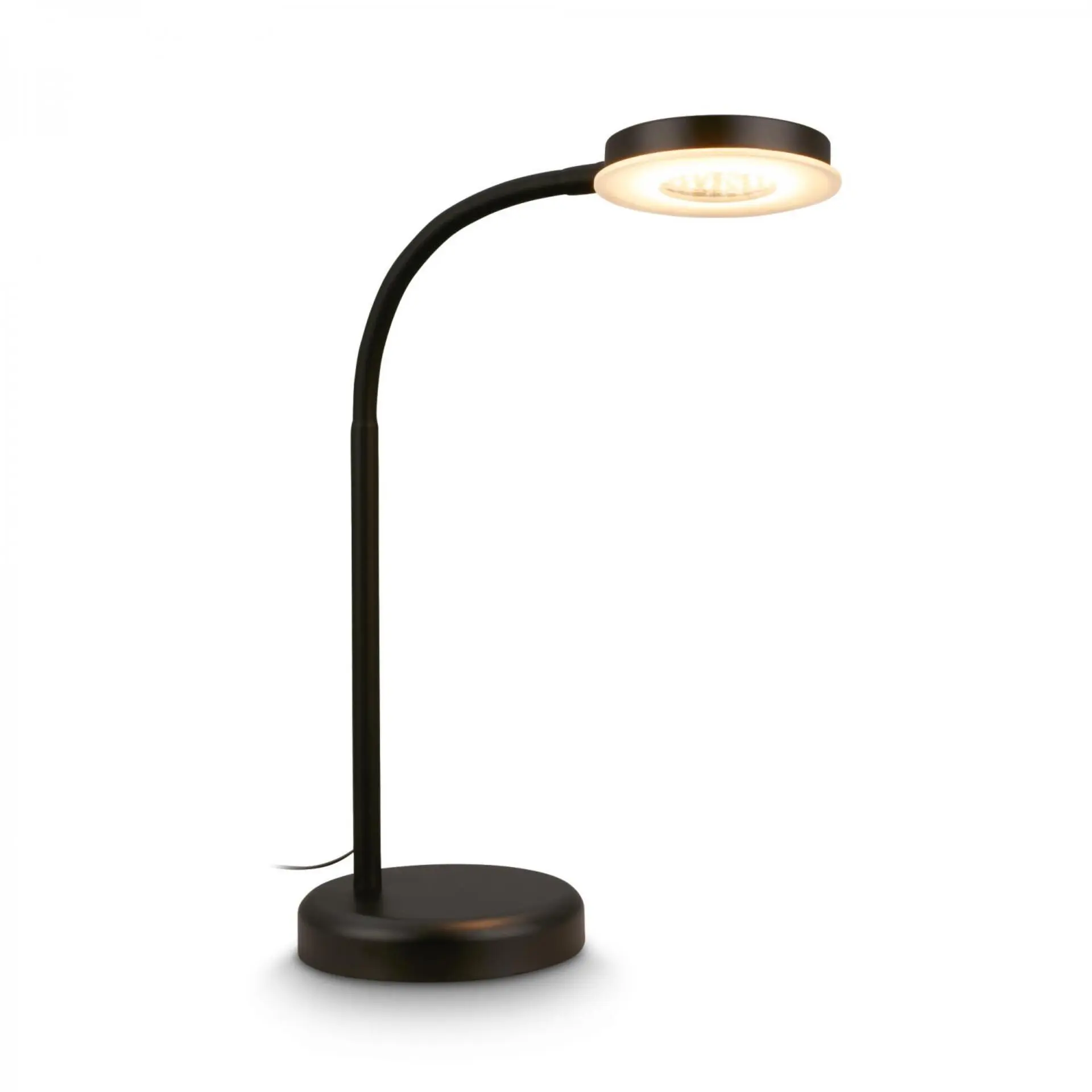 BRILONER Megg lampička na psací stůl – 12W, 800lm, LED, stmívatelné, dotykový vypínač, teplá bílá, černá 7585015