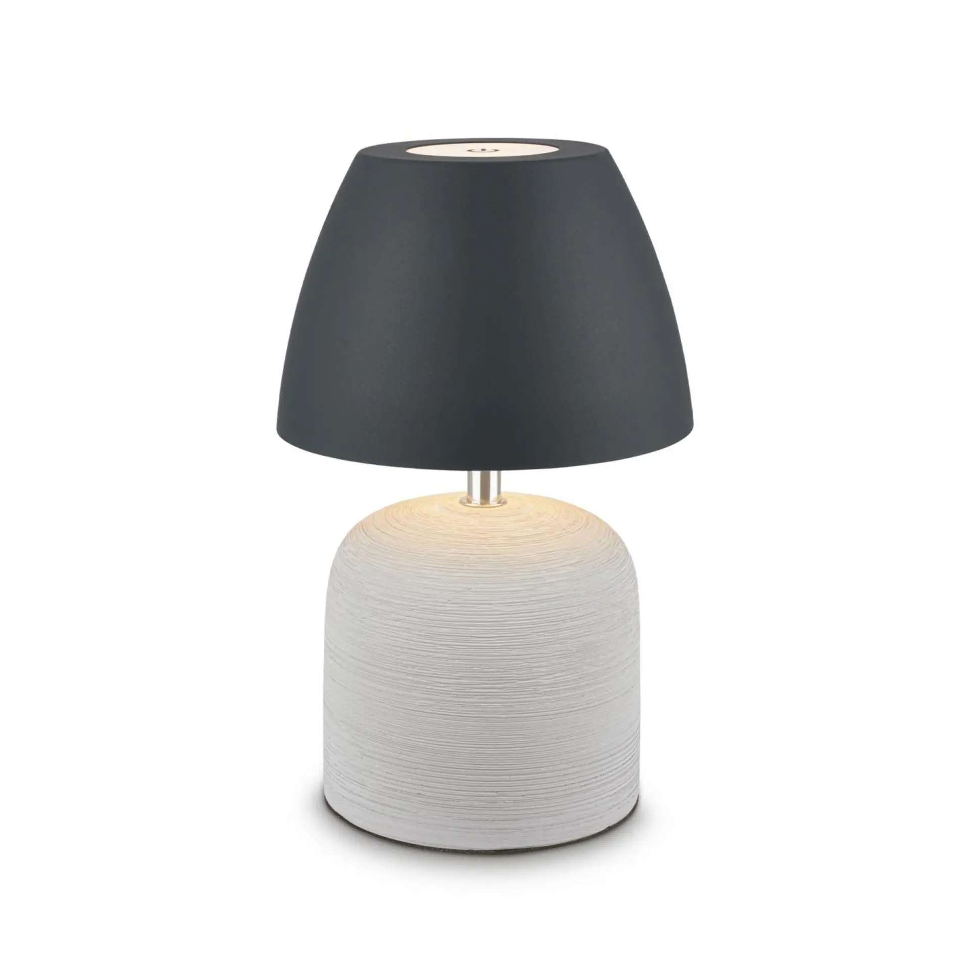 BRILONER Cera stolní lampa - 2,5W, 200lm, bezdrátová, IP44, LED, stmívatelná, teplá bílá, šedá/antracit 7593015