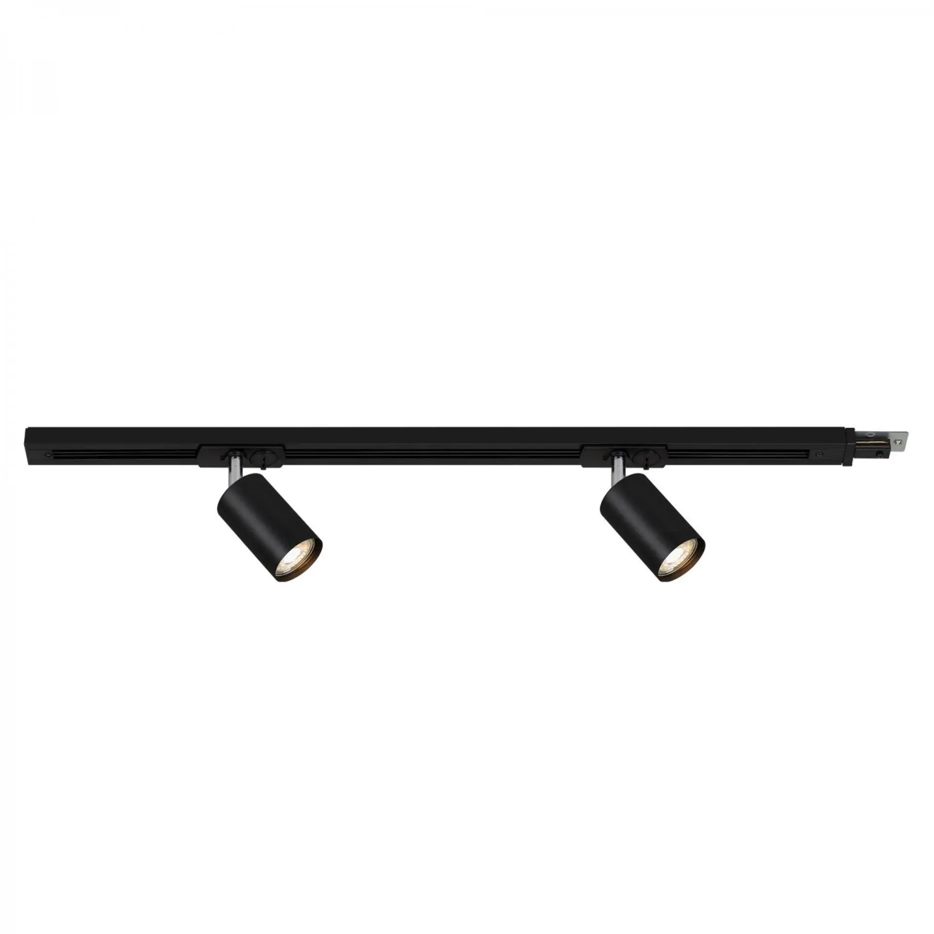 BRILONER Prodlužovací sada lištový systém 230V - 1x lišta 0,75 cm, 2 spoty GU10, černá 8001025
