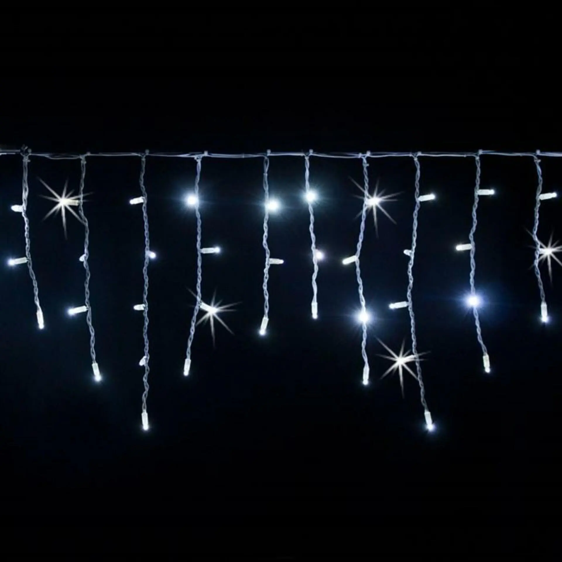 Xmas King XmasKing Flash LED krápník 3x0,5m 114 MAXI LED propojitelné PROFI 230V venkovní, studená bílá rampouchy