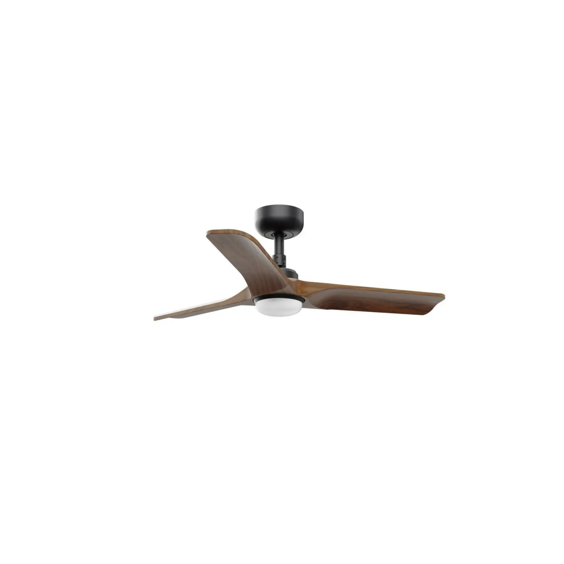 FARO HEYWOOD S LED stropní ventilátor, bílá/světlé dřevo DC