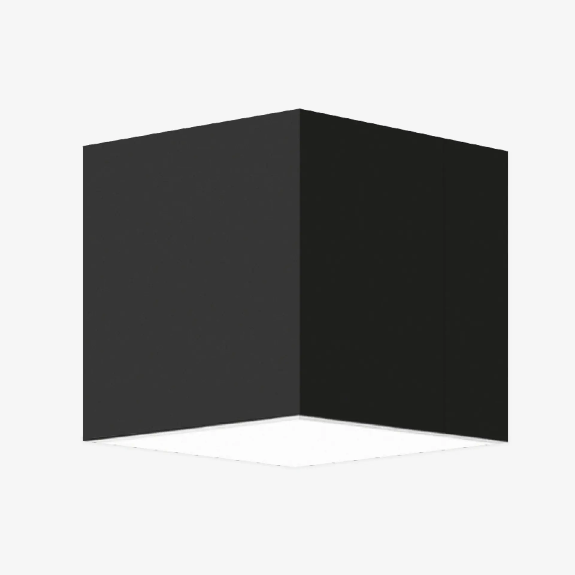 LUCIS stropní a nástěnné svítidlo IZAR C 9,5W LED 3000K akrylátové sklo černá IC.K1.150.93