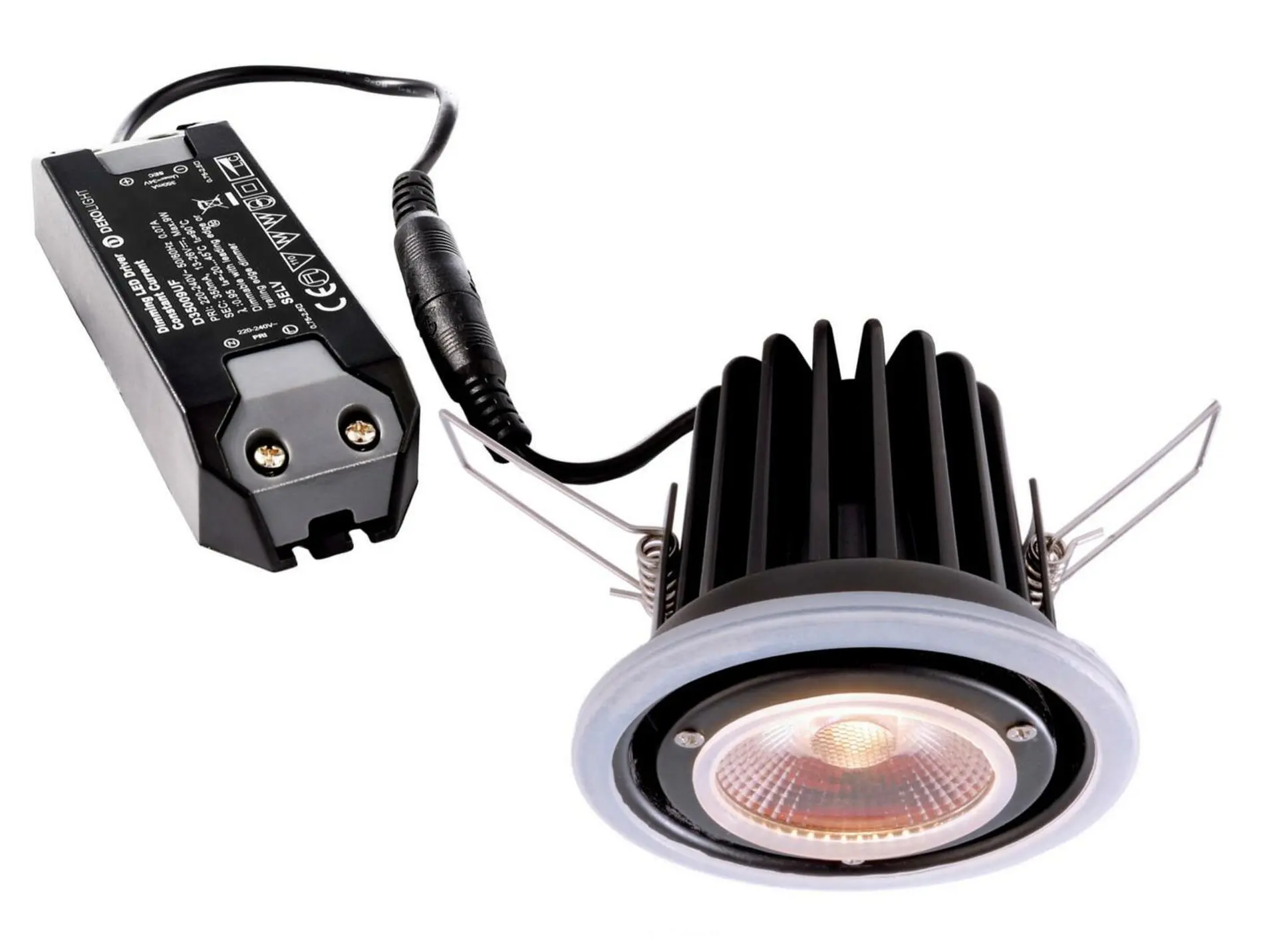 Deko-Light stropní vestavné svítidlo COB 68 Mood IP65 220-240V AC/50-60Hz 9,00 W 2000-2800 K 500 lm černá 565192