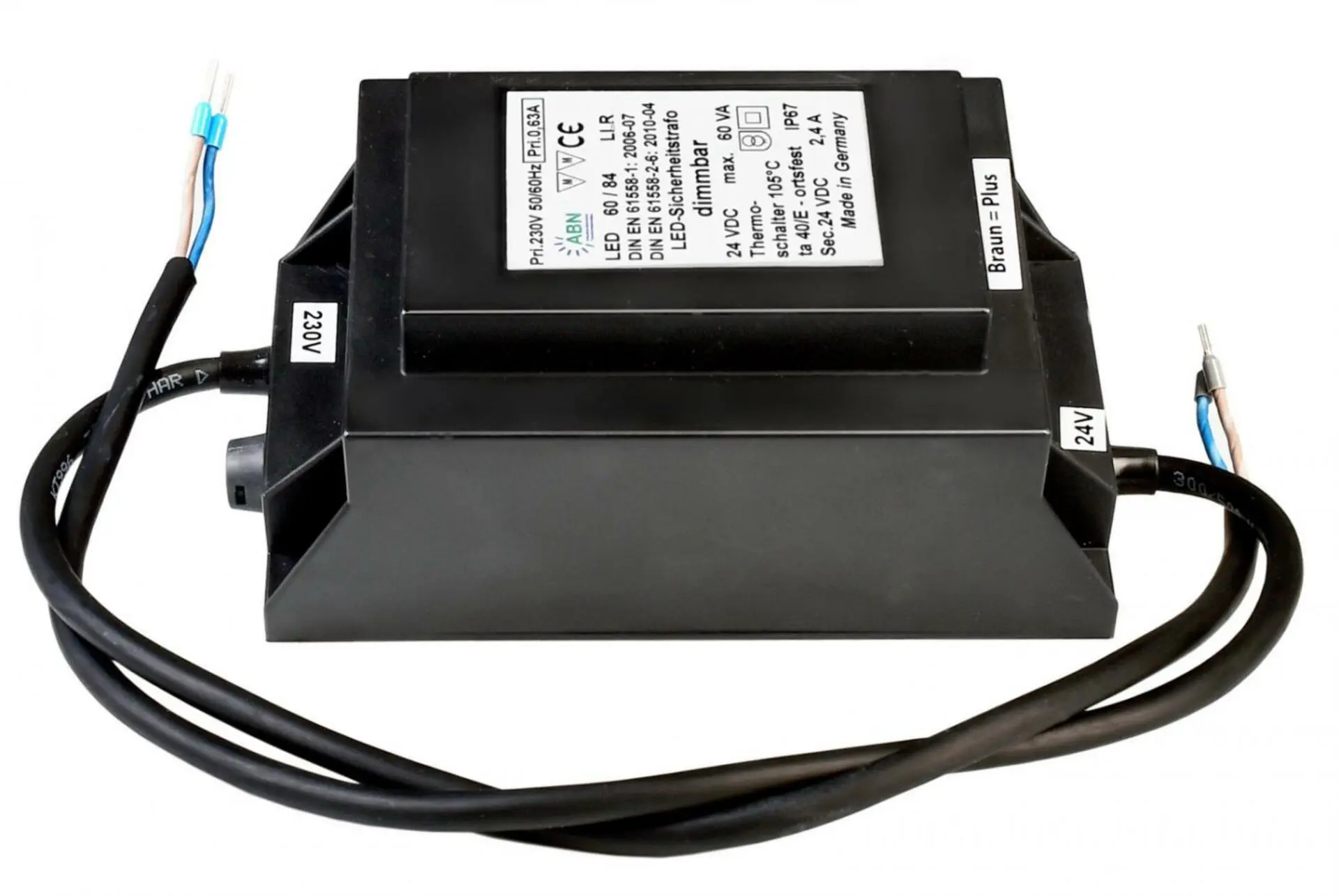 Deko-Light ABN napájení LED bezpečnostní trafo 60VA/24V DC konstantní napětí IP67 stmívatelné 24V DC 60VA 872045