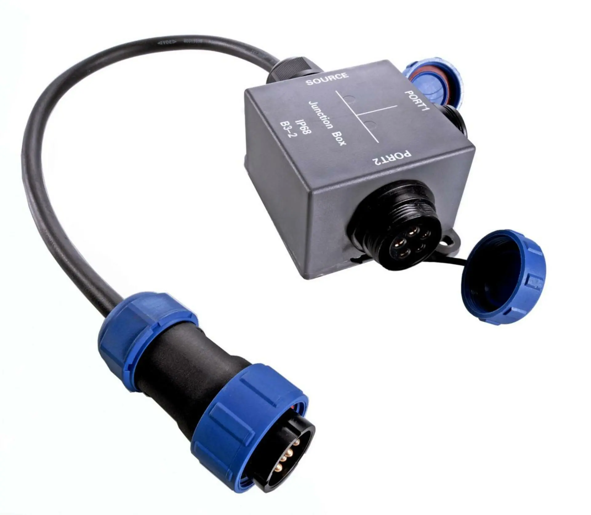 Deko-Light KapegoLED rozbočovač Weipu 2 výstup 5-pólový Kabelsystem 57 mm 940010