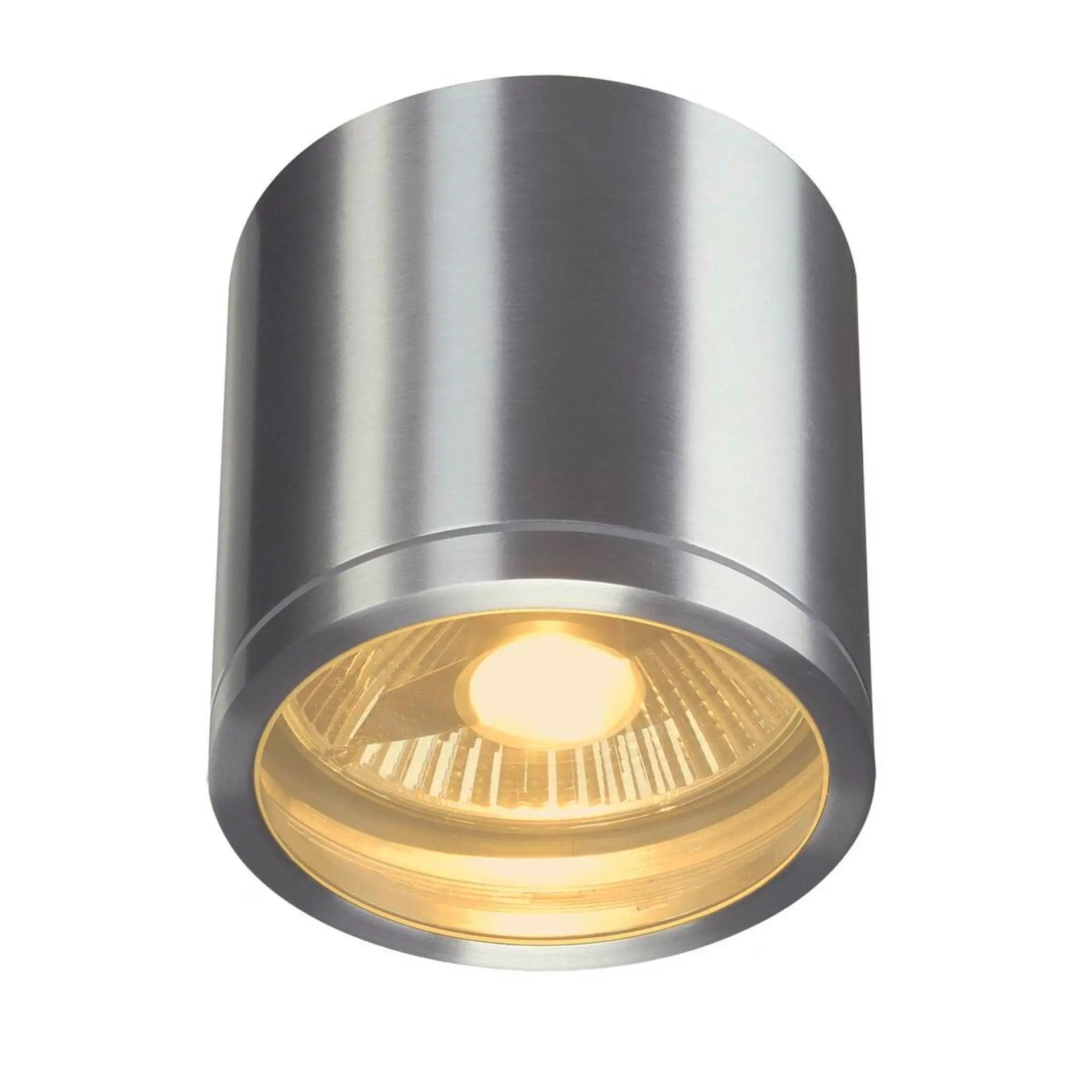 BIG WHITE SLV ROX CEILING venkovní stropní svítidlo, QPAR111, IP44, kulaté, kartáčovaný Al, max. 75 W 1000332