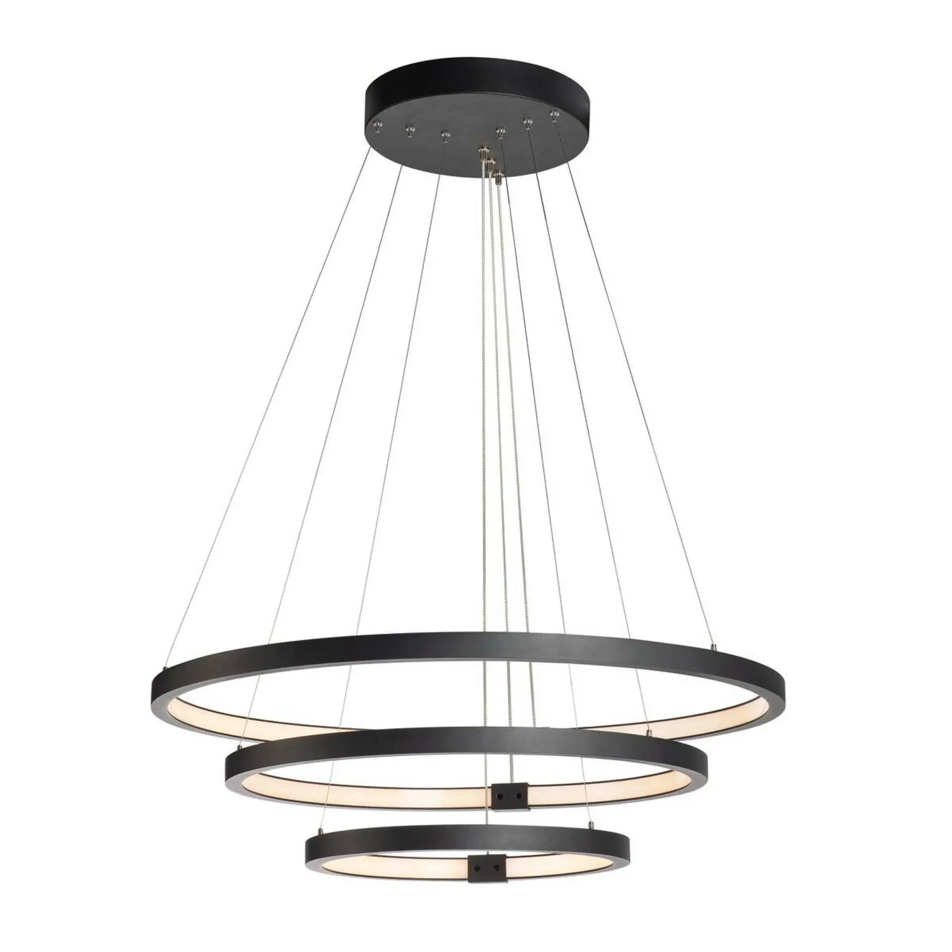 BIG WHITE SLV ONE TRIO DALI Indoor, závěsné LED svítidlo černé, 3000/4000K 1002913
