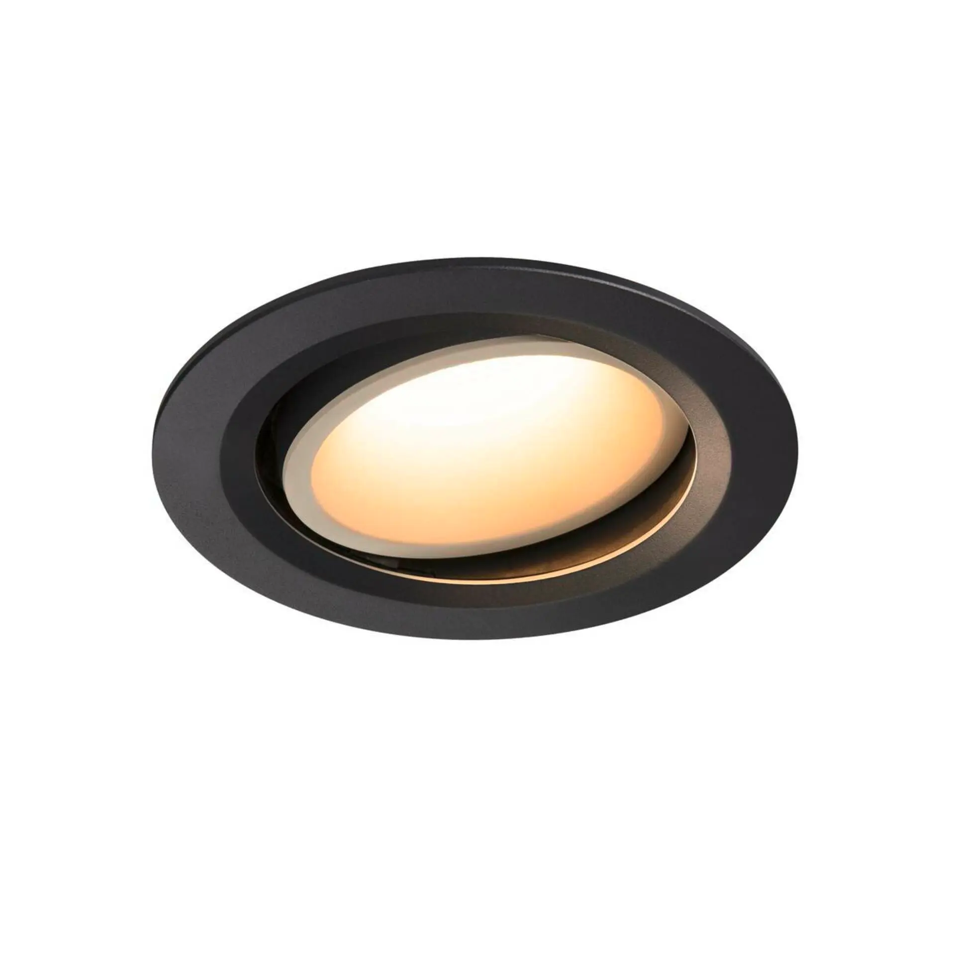 BIG WHITE SLV NUMINOS MOVE DL L vnitřní LED zápustné stropní svítidlo černá/bílá 3000 K 55° otočné a výkyvné 1003656