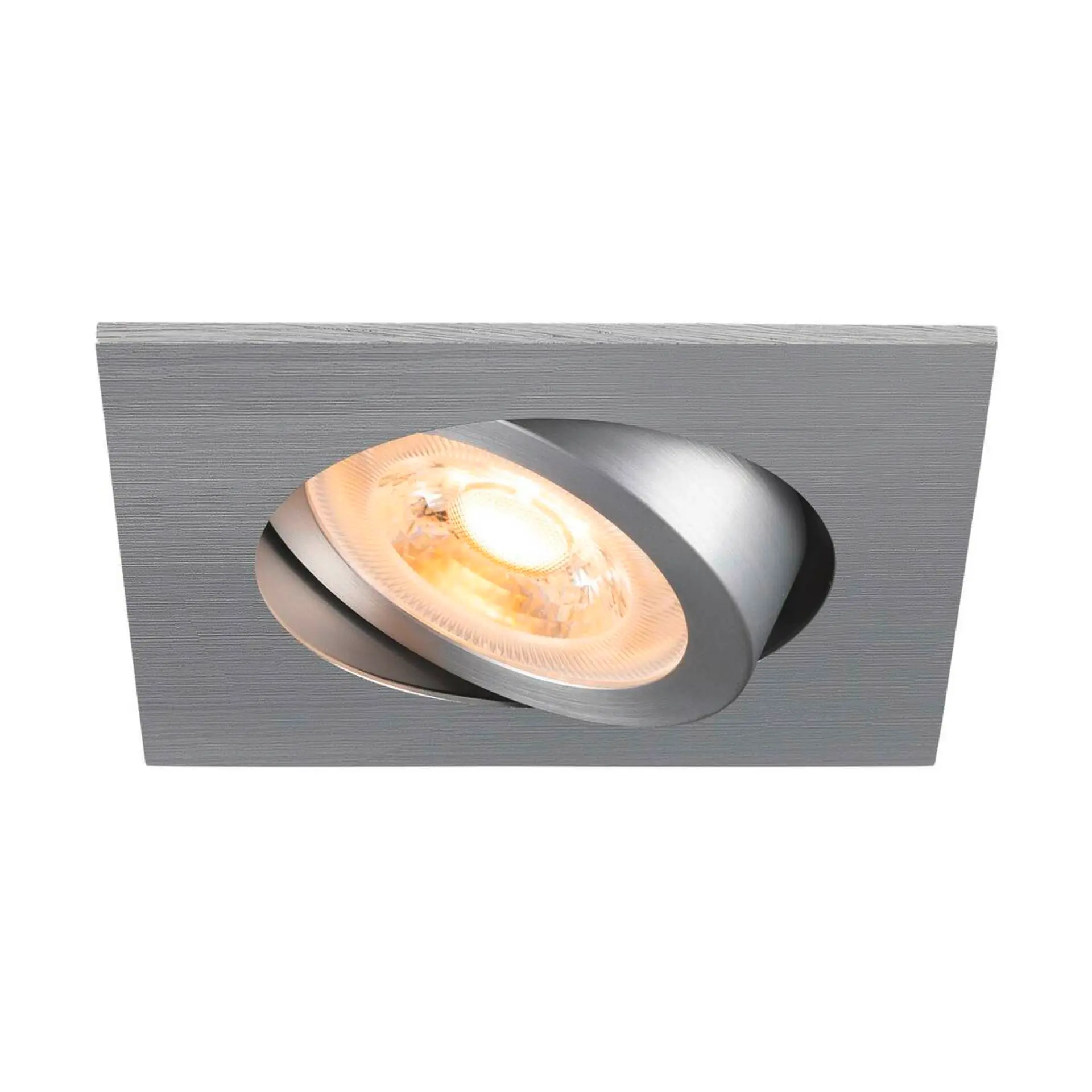 BIG WHITE SLV NEW TRIA 68 stropní vestavné svítidlo, čtvercové, max. 10W GU10, hliník 1007373