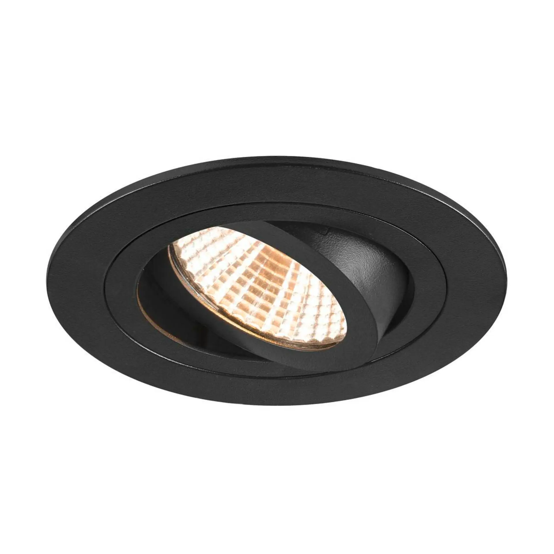 BIG WHITE SLV NEW TRIA 75 stropní vestavné svítidlo, 2700K, 38°, IP 20, kulaté, černá 1007402
