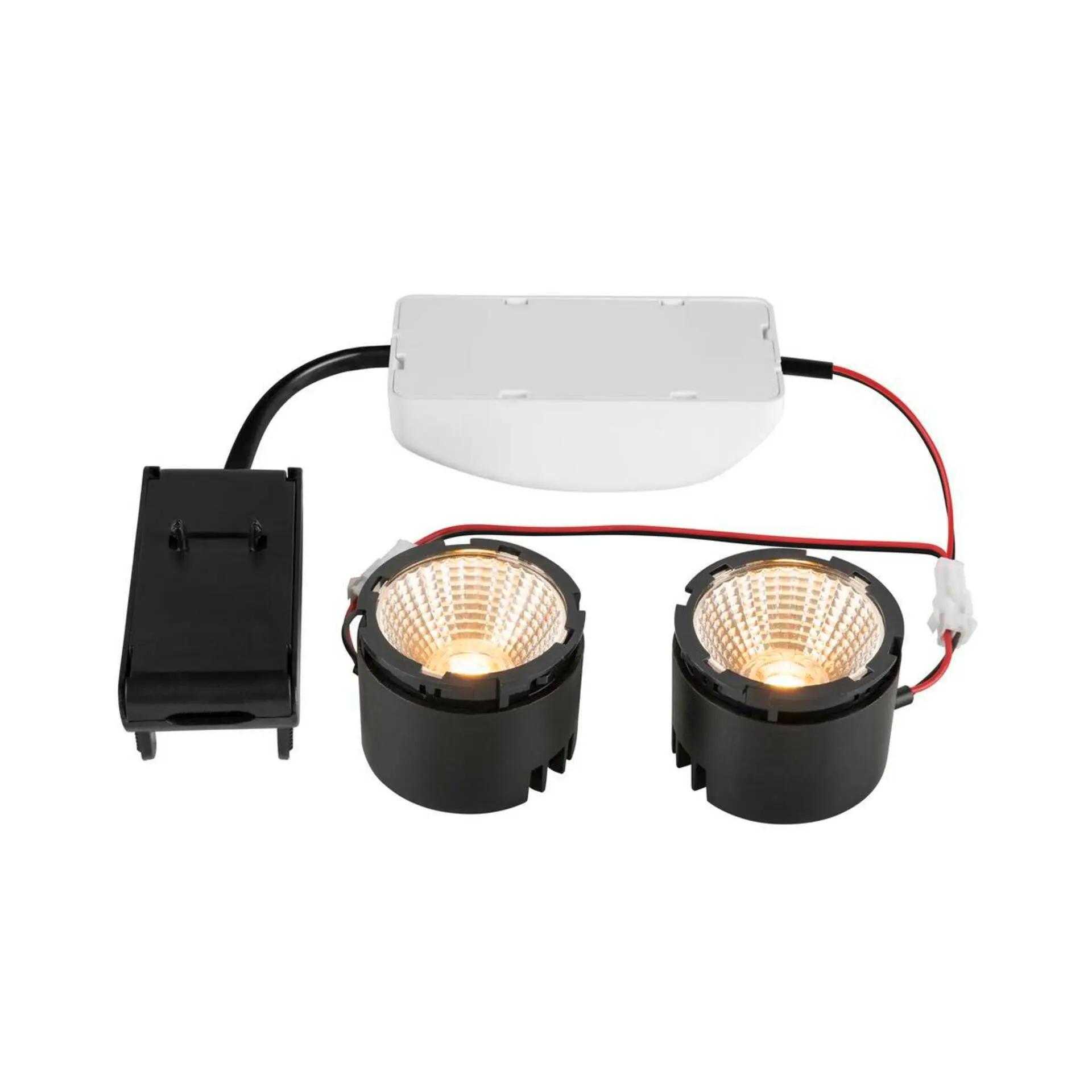 BIG WHITE SLV NEW TRIA DOUBLE LED modul, 2700K, 38°, PHASE, černá 1008005