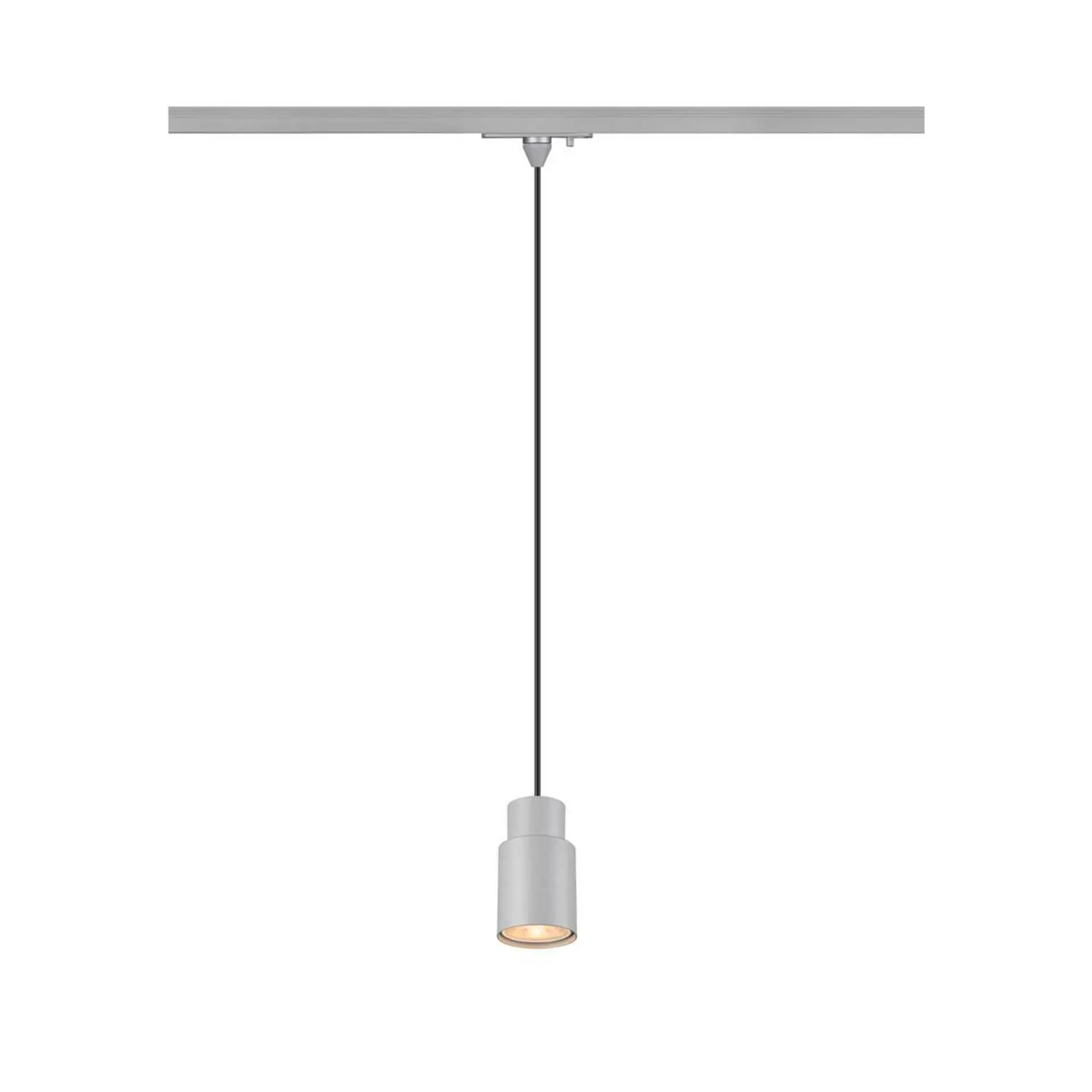 LA 1008257 PURI 2.0 Tube 1~ závěsné světlo, GU10, délka závěsu 200cm, 1x max. 6W, šedá barva - BIG WHITE (SLV)