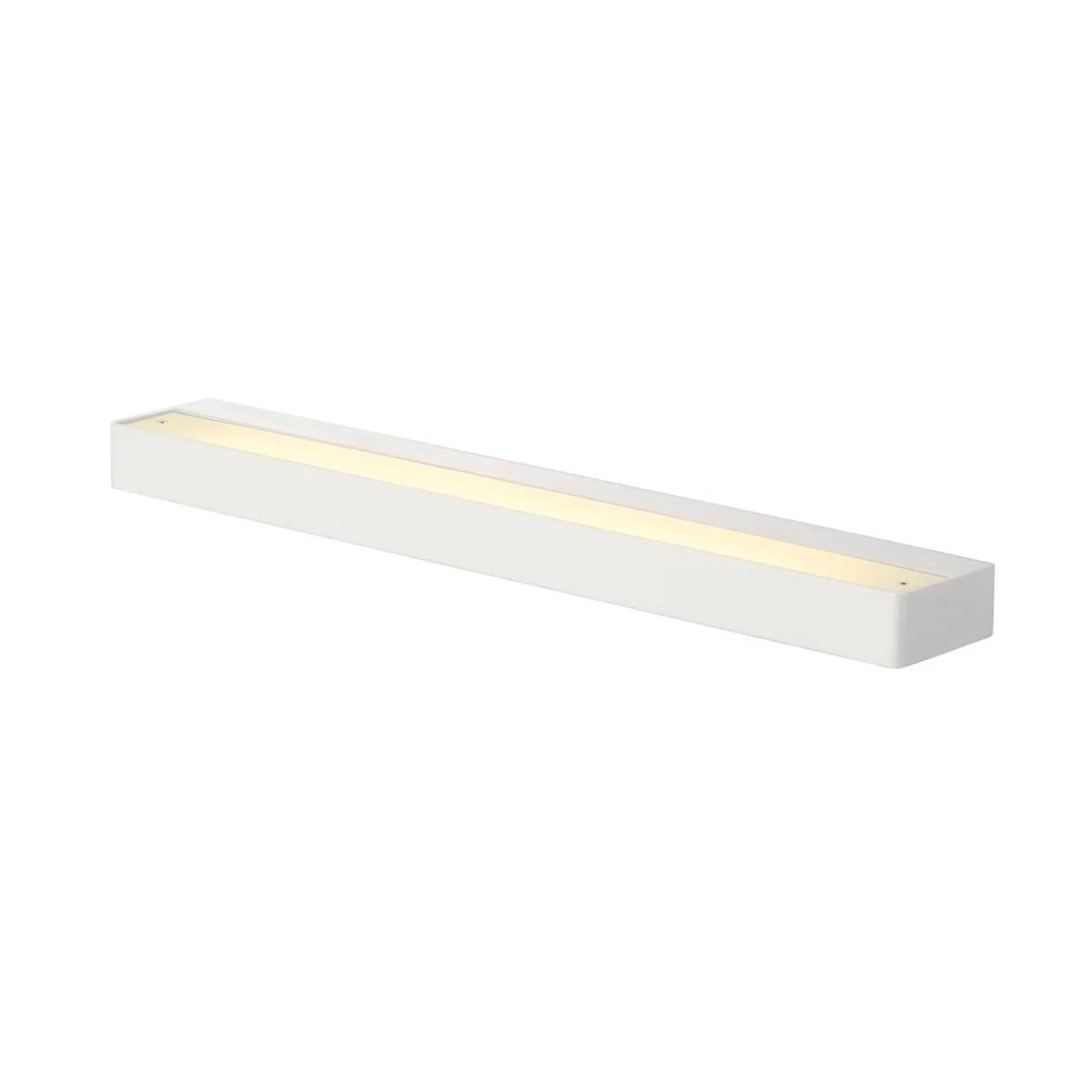 BIG WHITE SLV SEDO 14, nástěnné svítidlo, LED, 3000K, hranaté, bílé, satinované sklo, D/Š/V 59,5/8,5/4 cm, 17 W 151781