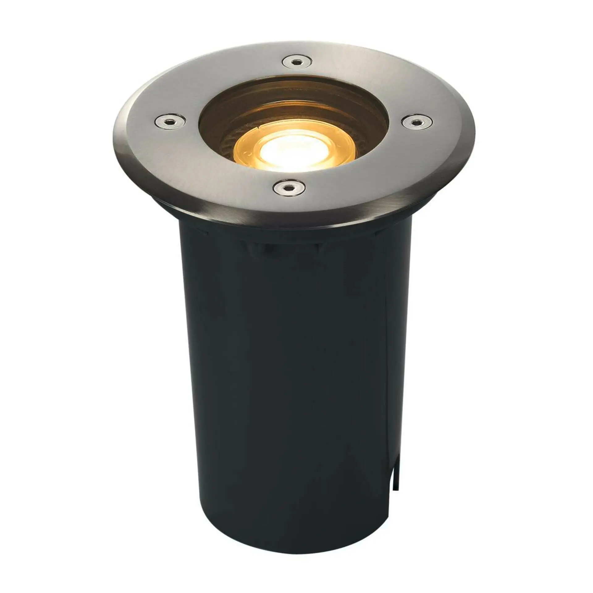 BIG WHITE SLV SOLASTO 120, venkovní zapuštěné podlahové svítidlo, LED GU10 51 mm, IP67, kulaté, nerezová ocel, max. 6 W 227680
