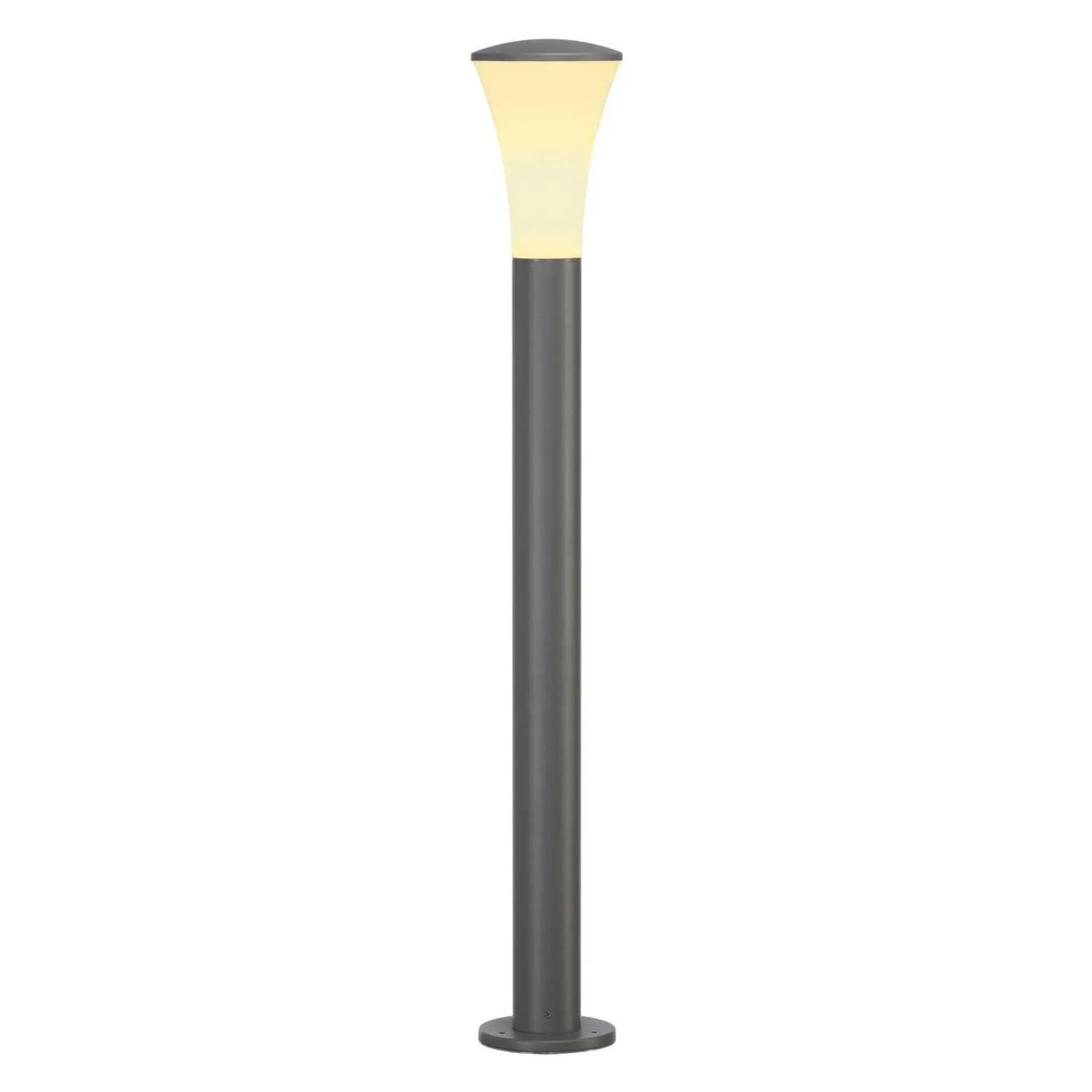 BIG WHITE SLV ALPA CONE 100, venkovní stojací lampa, TC-(D,H,T,Q)SE, IP55, šedý kámen, pr./V 7,3/108 cm, max. 24 W 228925
