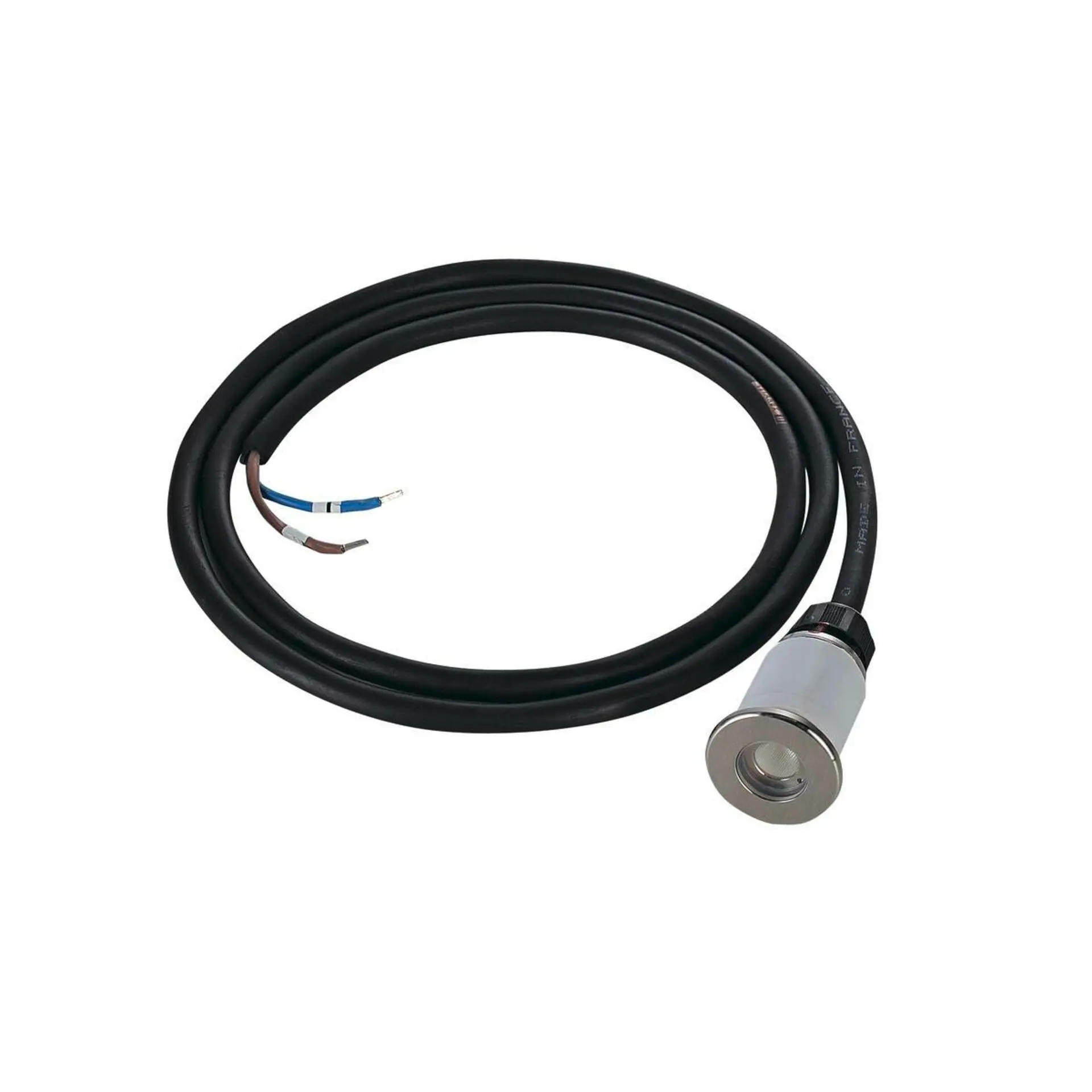BIG WHITE SLV DASAR MINI 37, venkovní zapuštěné podlahové svítidlo, LED, 3000K, IP67, kulaté, kartáčovaná nerezová ocel, 12–24 V, 2