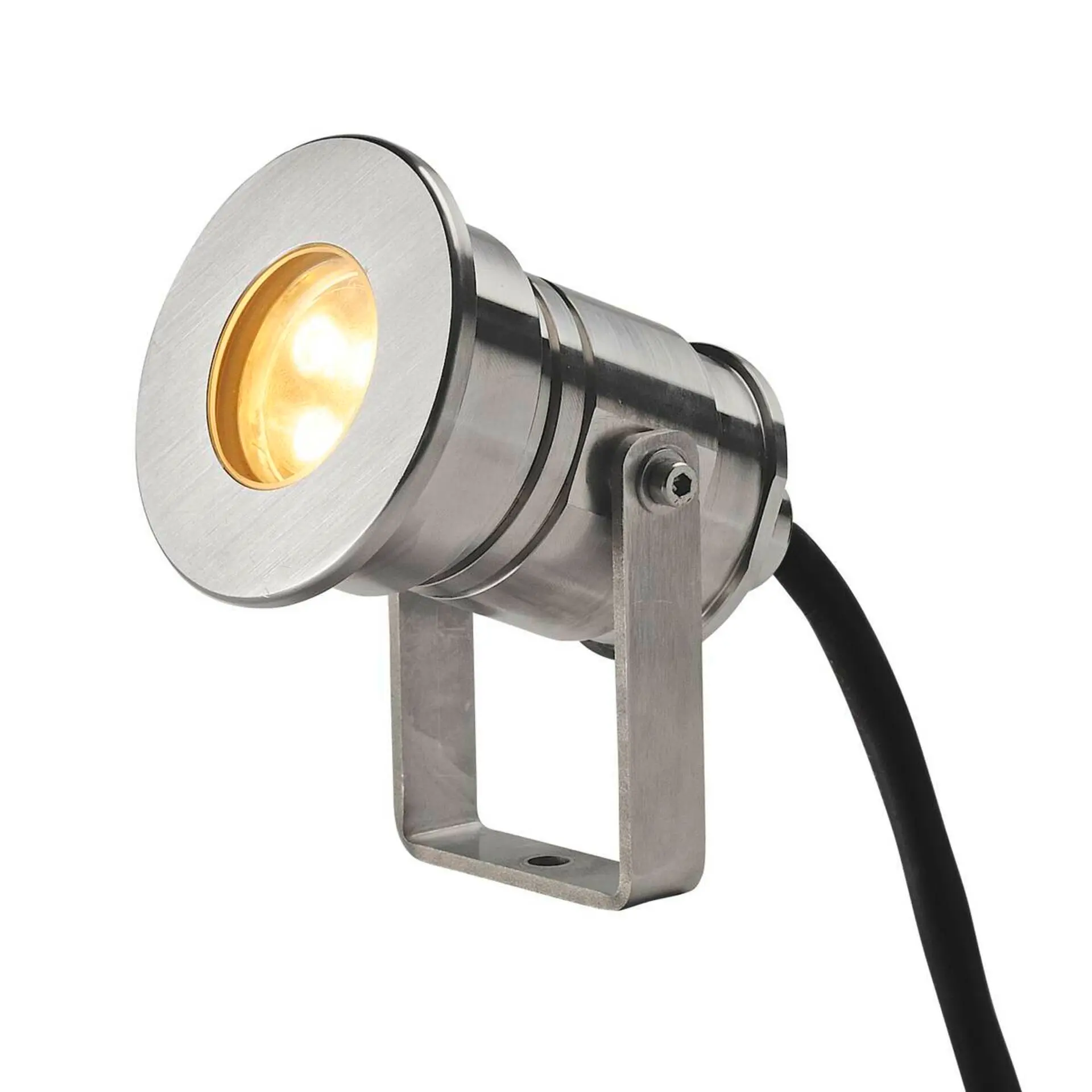 BIG WHITE SLV DASAR PROJEKTOR, venkovní reflektor, LED, 3000K, IP68, nerezová ocel 316, 12–24 V, 7 W 233570