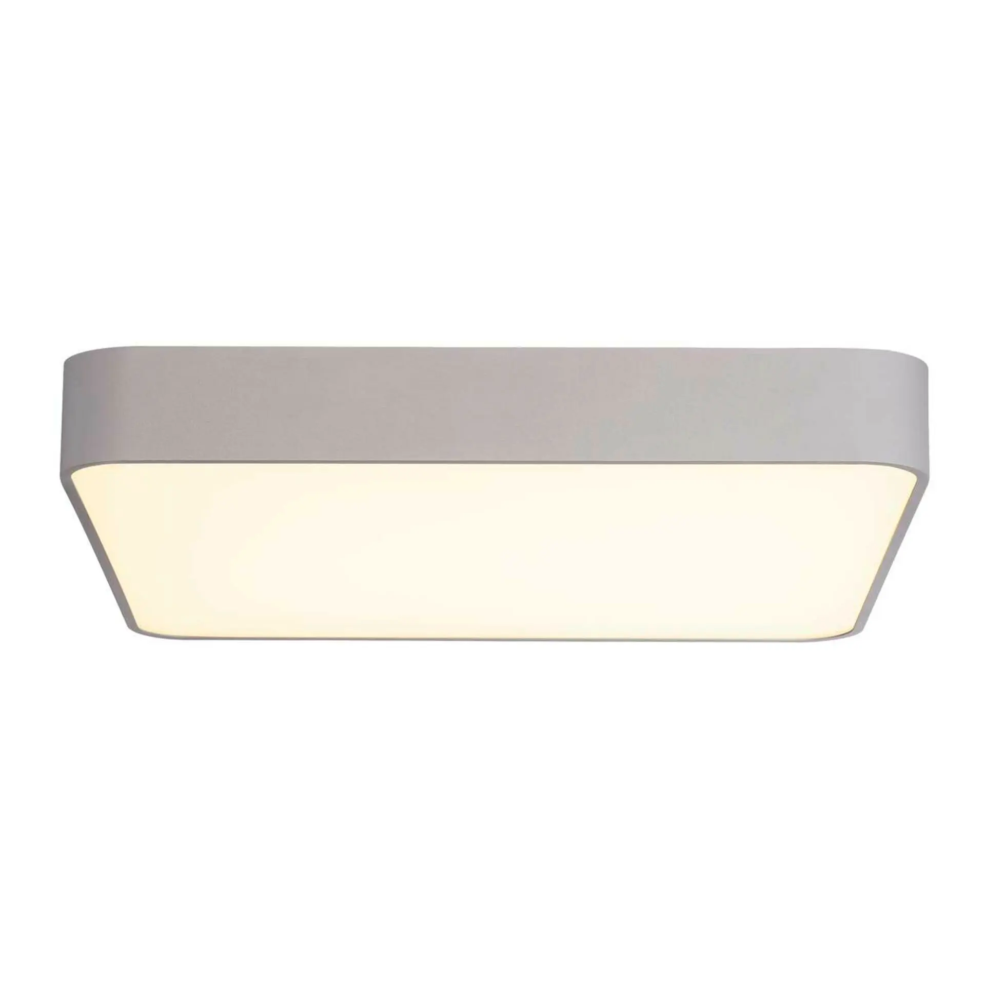 BIG WHITE SLV MEDO 60, stropní svítidlo, LED, 3000K, hranaté, stříbrná šedá, 1-10V 1000727