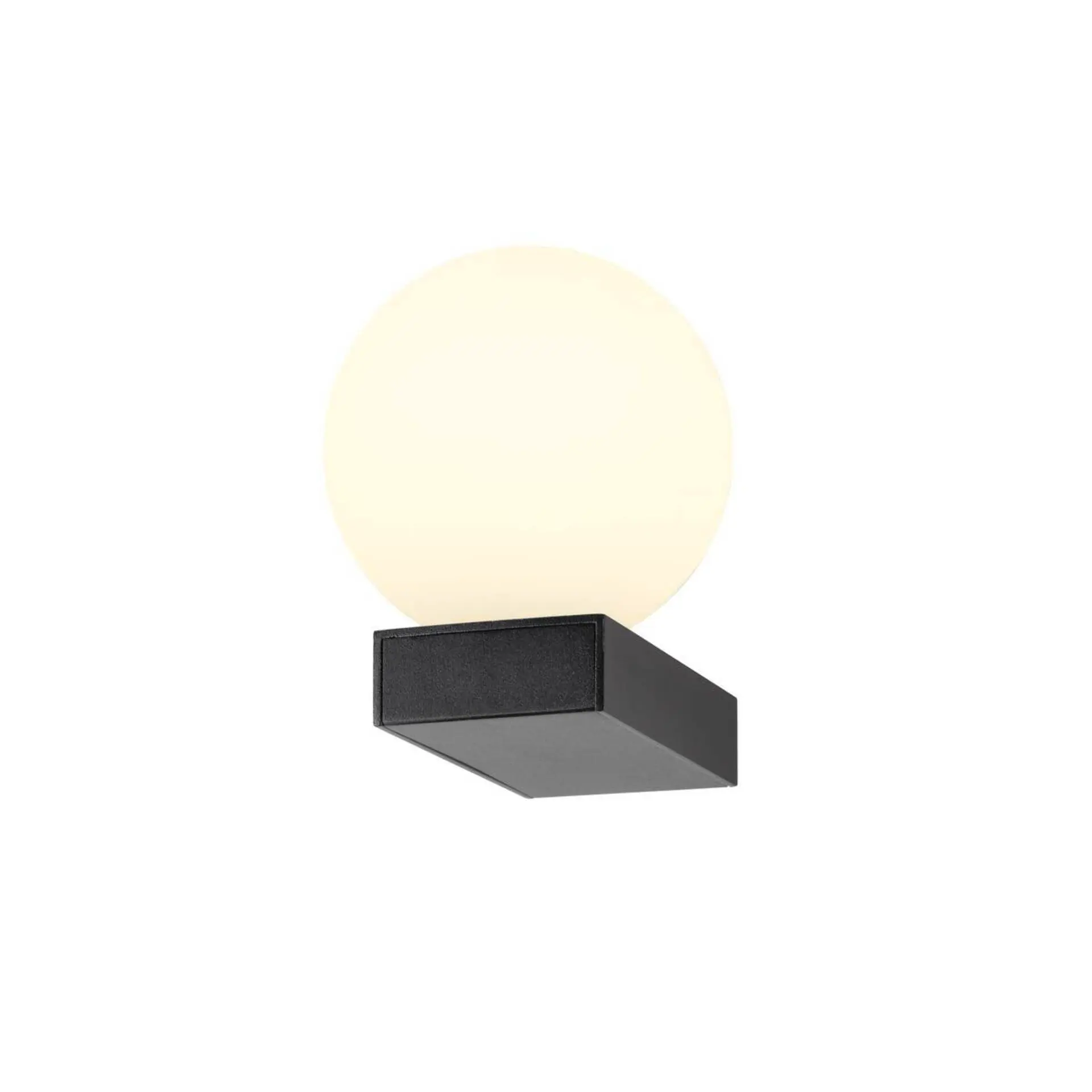 BIG WHITE SLV SUN WL UP, G9, nástěnná lampa, kulatá, 1 x max. 5 W, IP20, černá 1009144