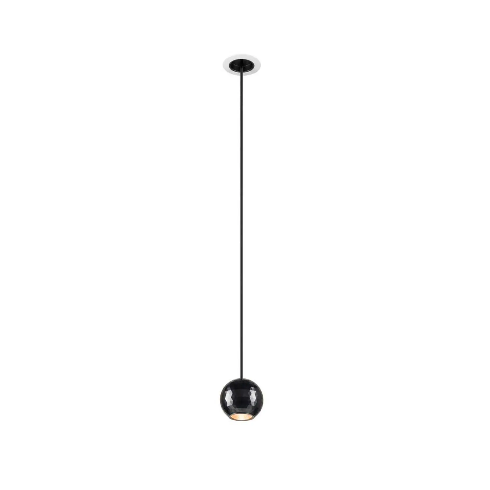 BIG WHITE SLV DYSKO závěsné svítidlo, PHASE, délka závěsu 200 cm, 2700K, 36°, bílá / černá 1010360