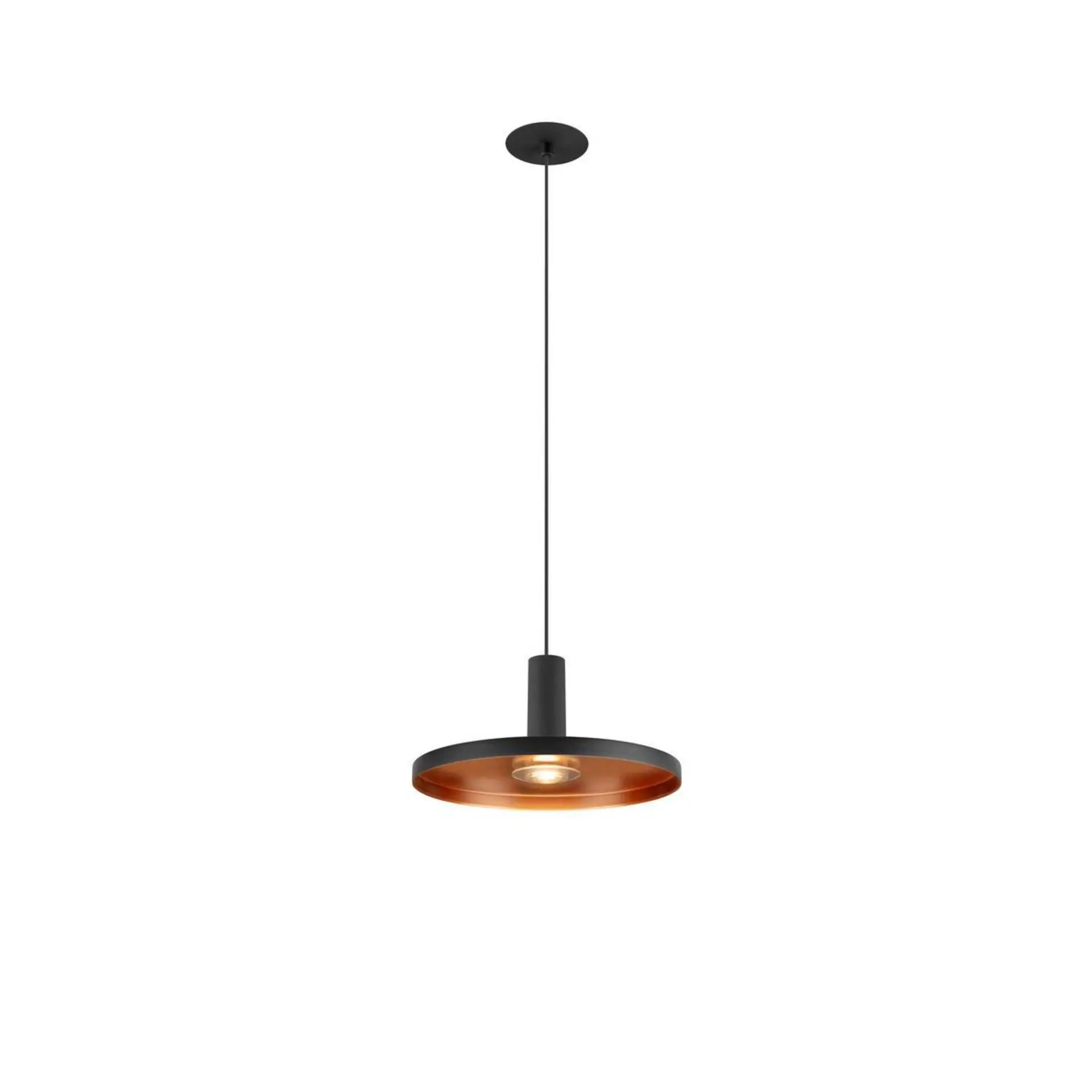 BIG WHITE SLV LALU SET závěsné svítidlo, LED Base, PLATE 22, PHASE, zapuštěná, délka závěsu 200 cm, 2700/3000 K, 40°, černá 1010796