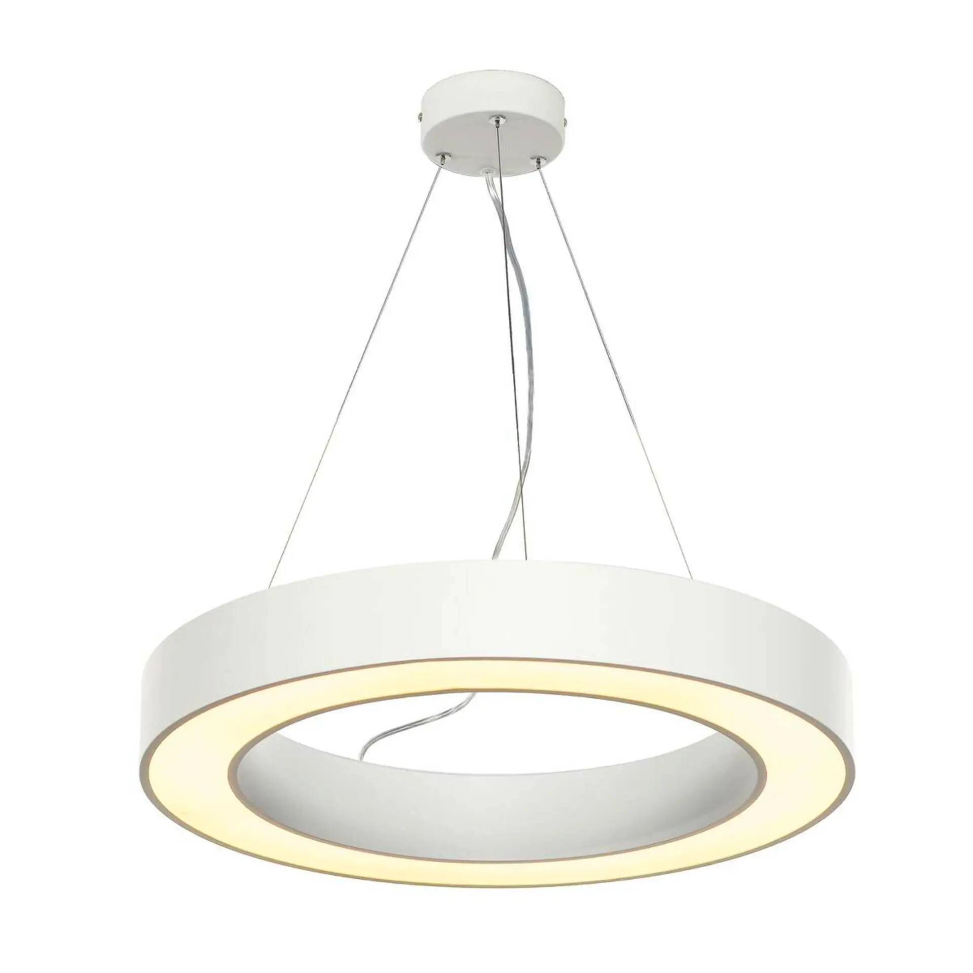 BIG WHITE SLV MEDO RING 60, závěsné svítidlo, LED, bílé, pr. 60 cm 133841