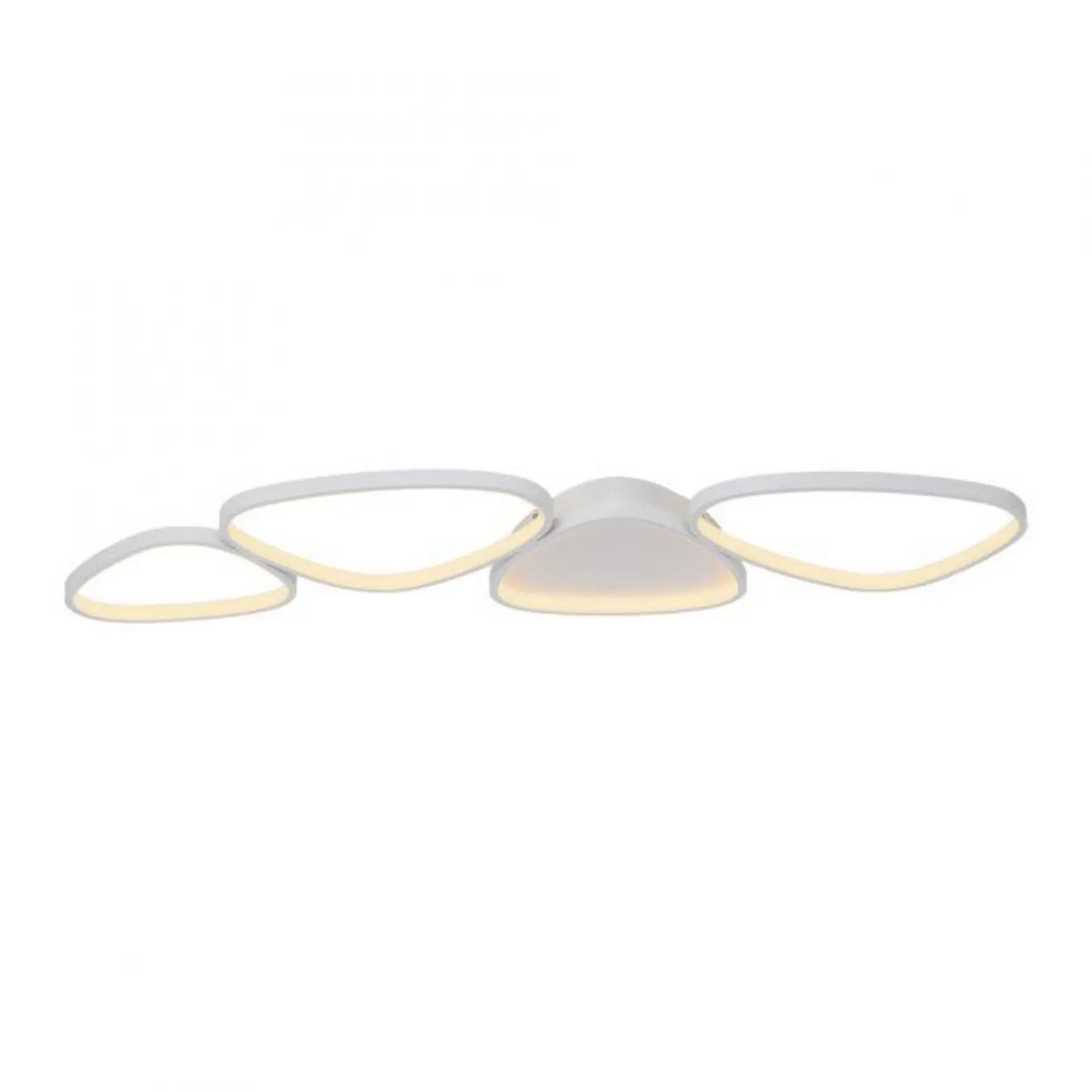 LD 14039-16 Kolekce Schöner Wohnen LED stropní svítidlo PEBBLES, bílá, stmívatelné, podlouhlé, krokově stmívatelné, 3000K - JUST LIGHT