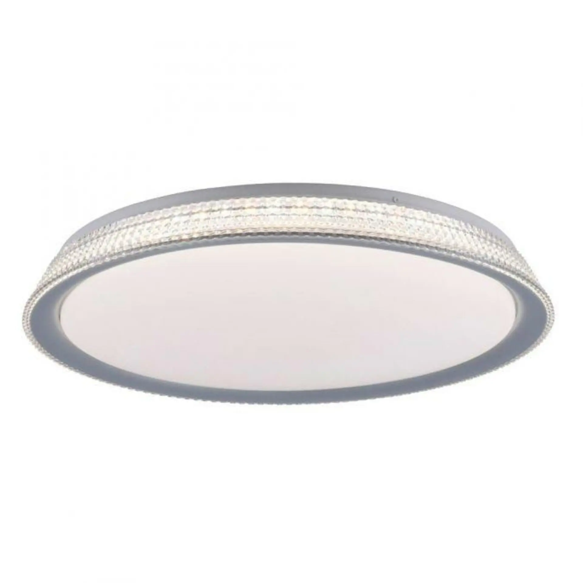 LEUCHTEN DIREKT is JUST LIGHT LED stropní svítidlo, stříbrná, kruhové, stmívatelné, teplá bílá, 3000K krokově stmívatelné 3000K